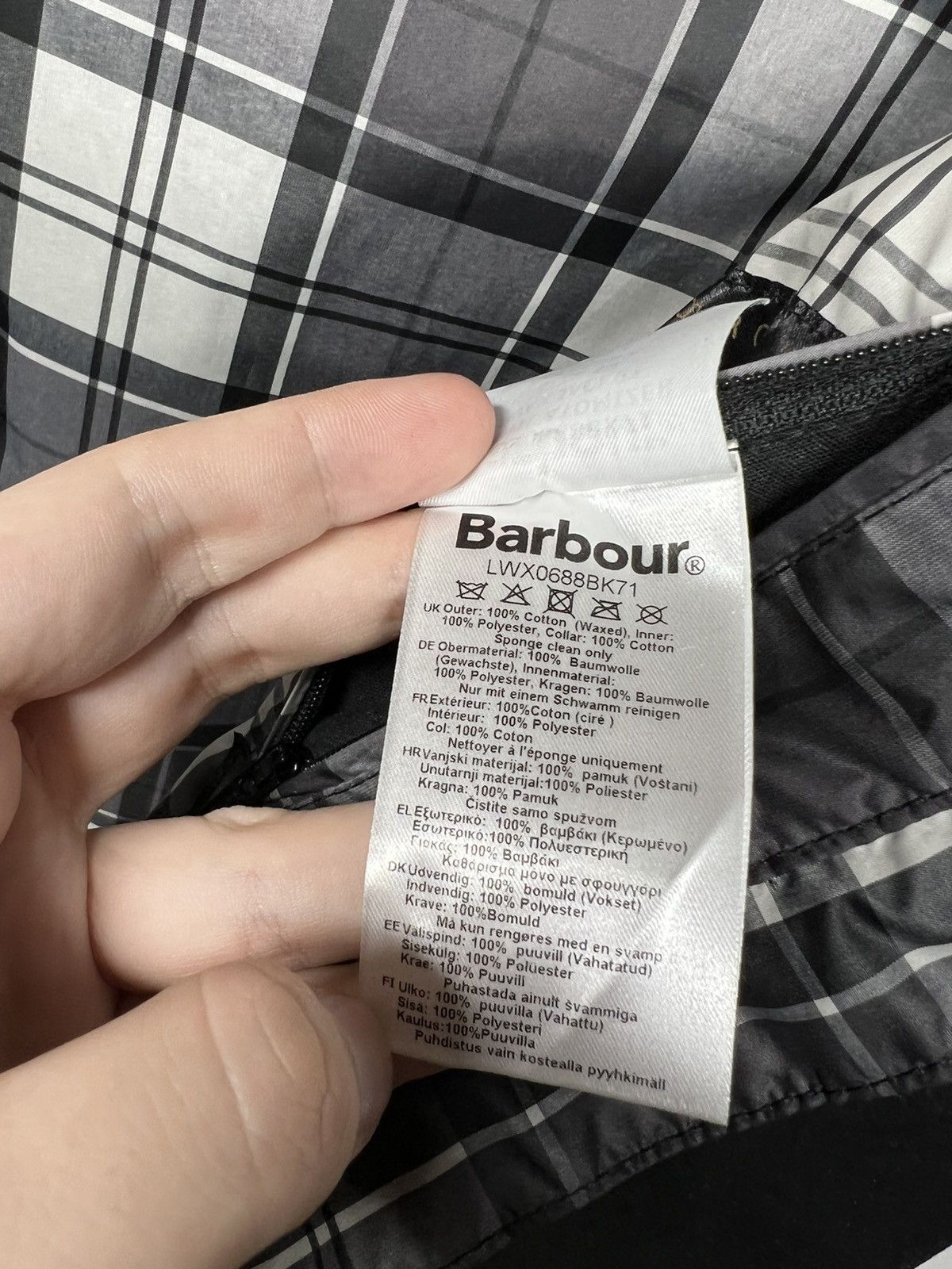 Barbour × Vintage Vintage Barbour International B.Intl Atomizer Wax Jacket 00s Size M / US 6-8 / IT 42-44 - 15 Thumbnail