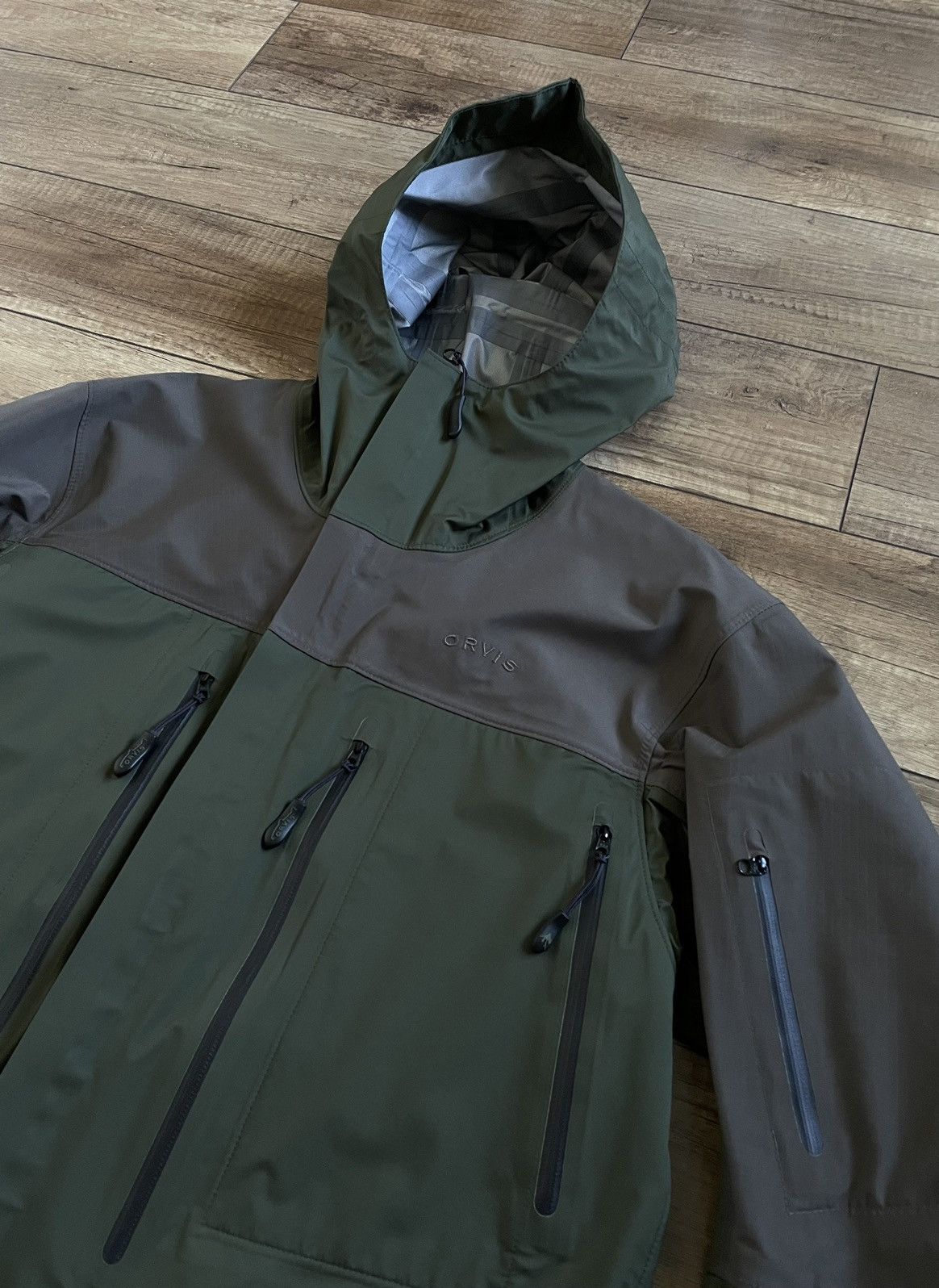 Orvis Orvis Wading Hooded Cargo Jacket Waterproof Patagonia Style Size US M / EU 48-50 / 2 - 3 Thumbnail