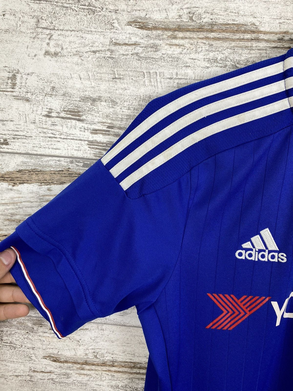 Adidas × Vintage Mens Vintage Adidas FC Chelsea T Shirt soccer jersey y2k tee Size US S / EU 44-46 / 1 - 7 Thumbnail