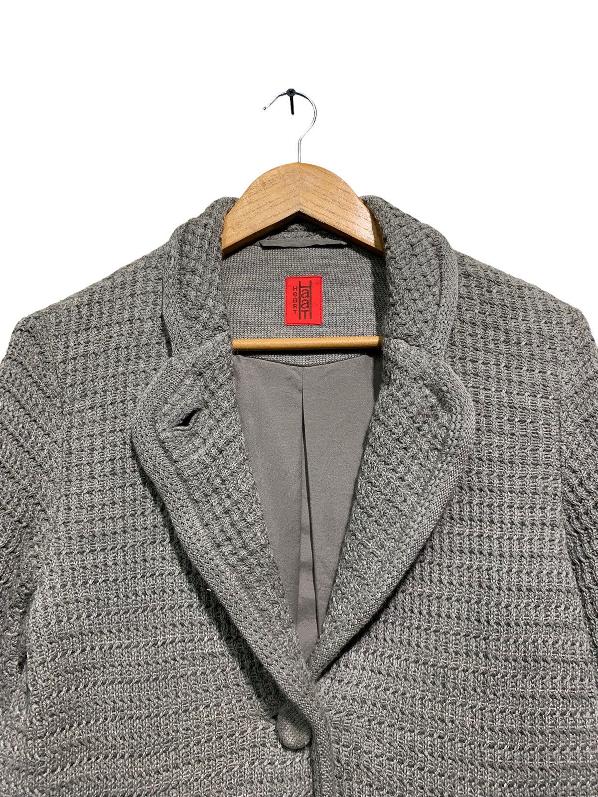 Issey Miyake × Pleats Please Issey Miyake 🔥ISSEY MIYAKE HAAT WOOL CABLE KNIT JACKETS Size M / US 6-8 / IT 42-44 - 5 Thumbnail