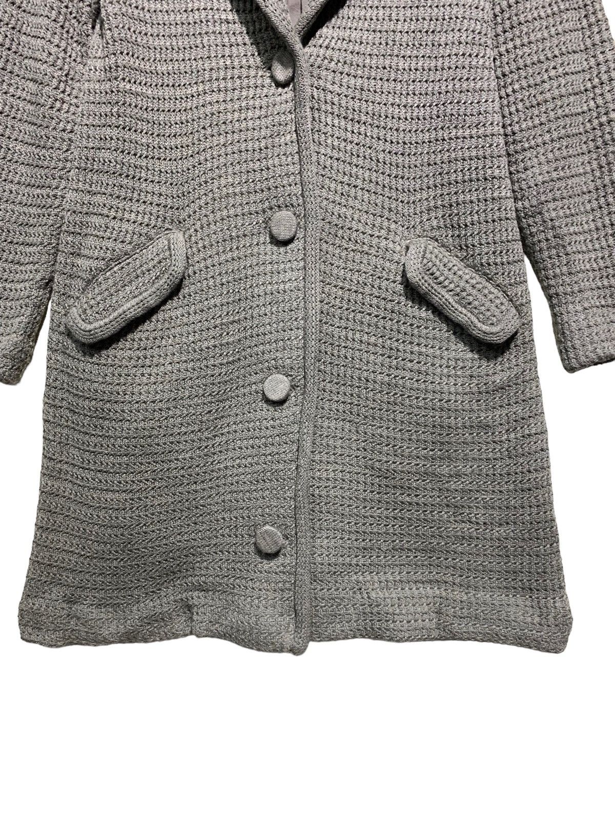 Issey Miyake × Pleats Please Issey Miyake 🔥ISSEY MIYAKE HAAT WOOL CABLE KNIT JACKETS Size M / US 6-8 / IT 42-44 - 4 Thumbnail