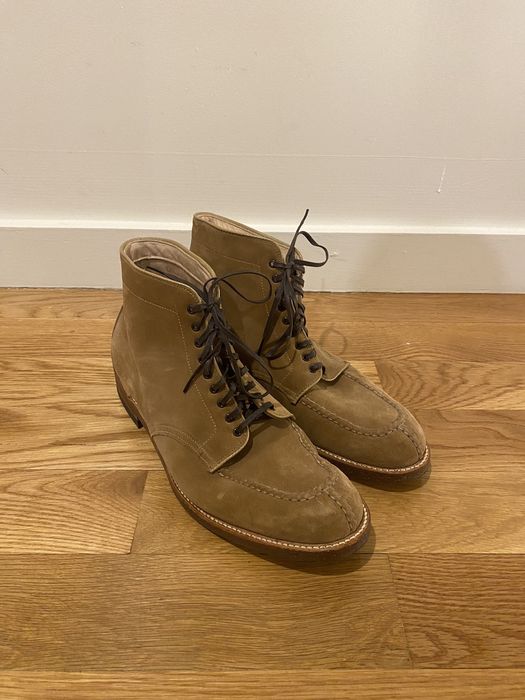 Alden Alden suede NST tanker boot | Grailed