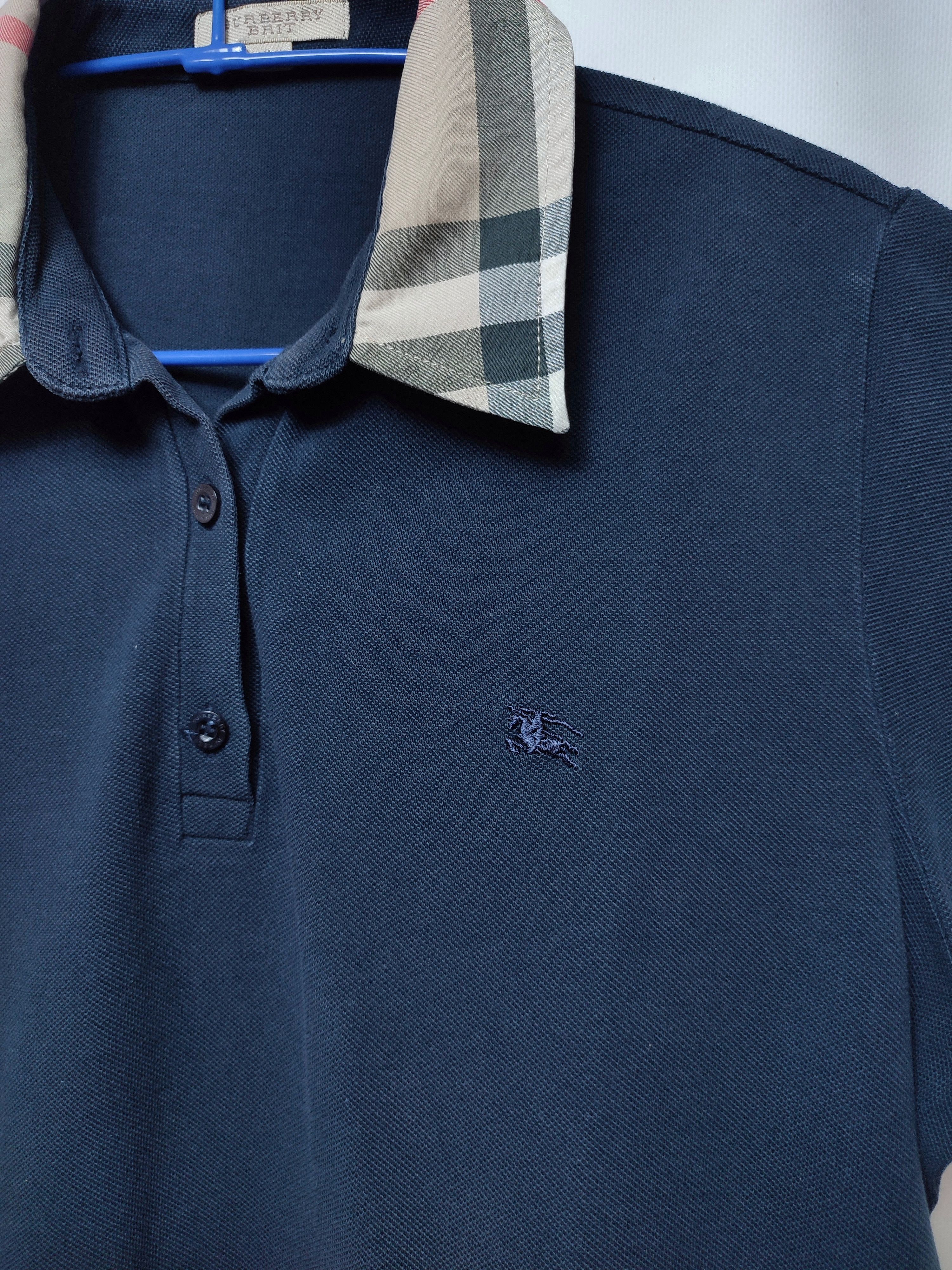 Burberry Burberry Brit Nova Check Navy Polo t-shirt Size XL / US 12-14 / IT 48-50 - 3 Thumbnail