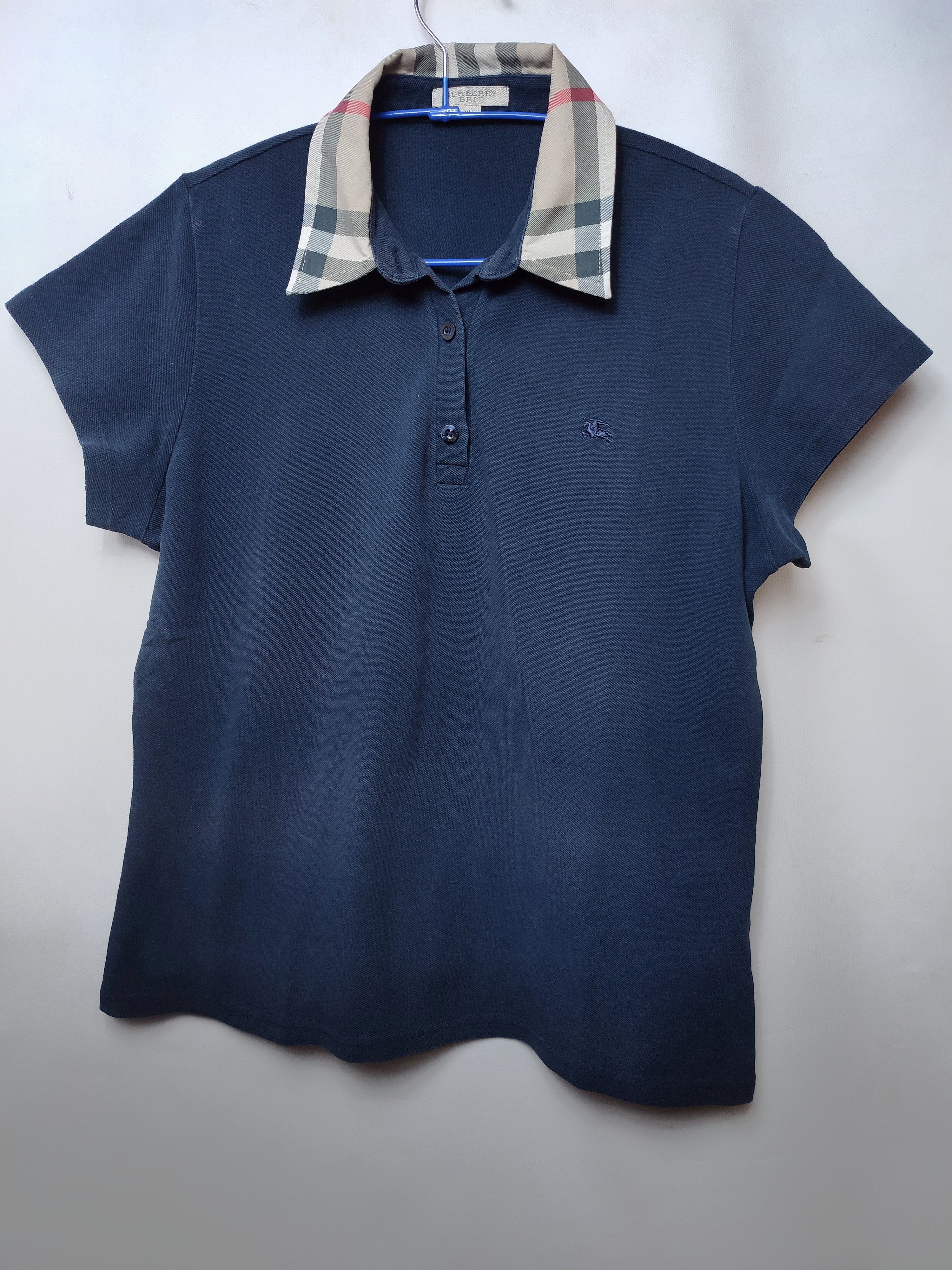 Burberry Burberry Brit Nova Check Navy Polo t-shirt Size XL / US 12-14 / IT 48-50 - 1 Thumbnail