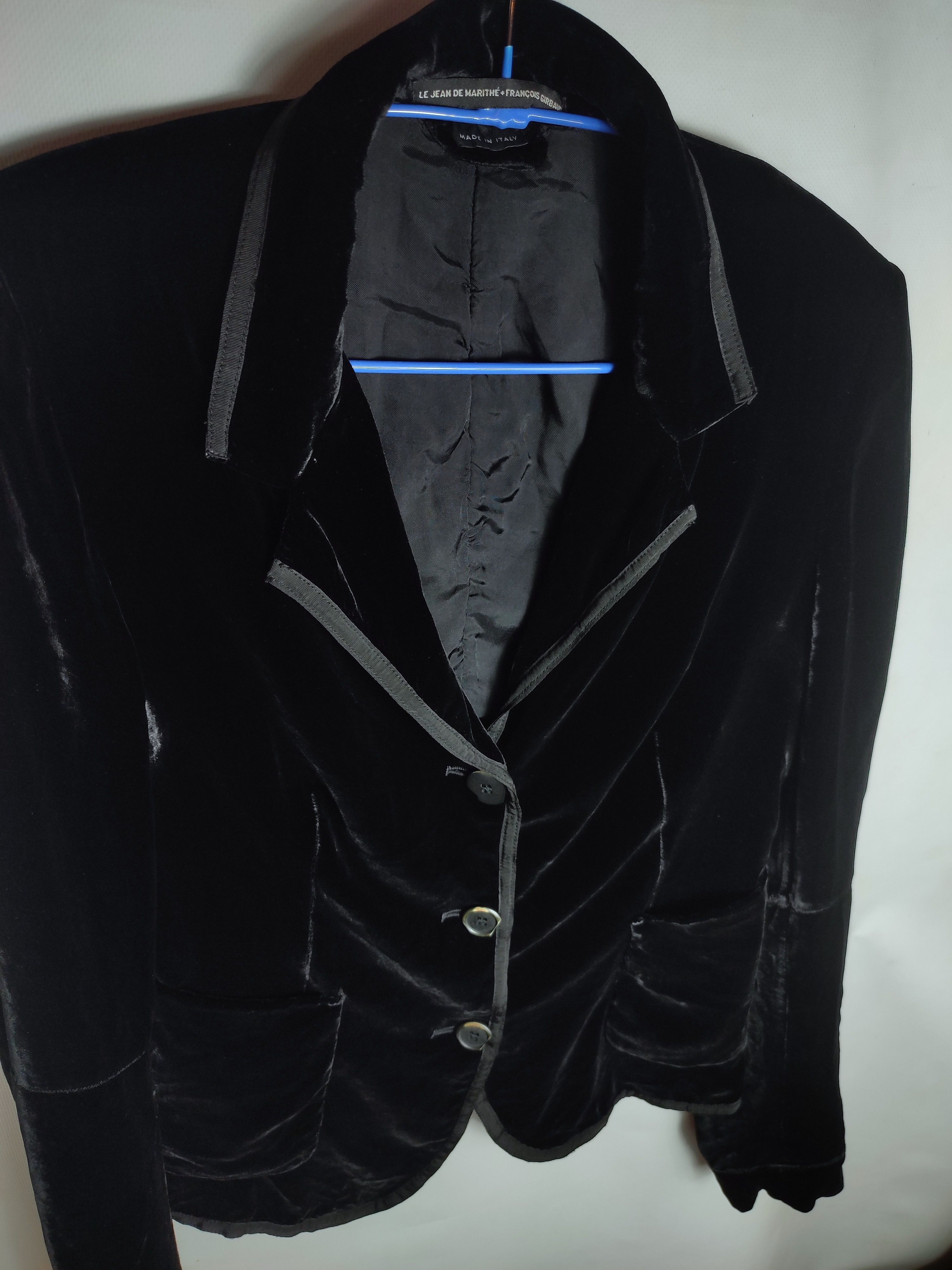 Marithe + Francois Girbaud Marithe Francois Girbaud Velour Blazer Size S / US 4 / IT 40 - 3 Thumbnail