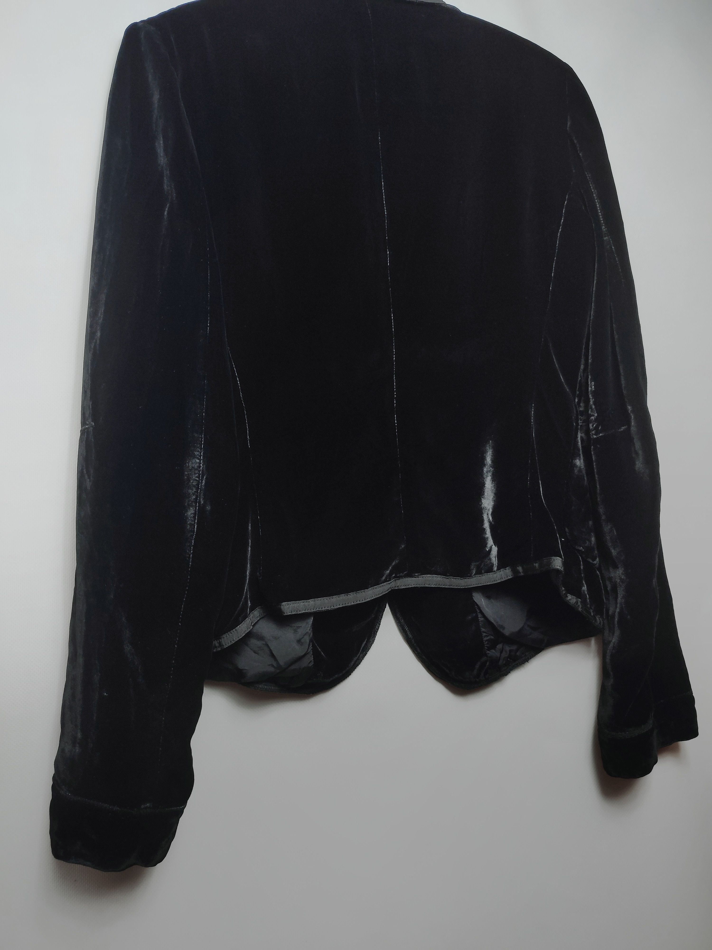 Marithe + Francois Girbaud Marithe Francois Girbaud Velour Blazer Size S / US 4 / IT 40 - 14 Thumbnail