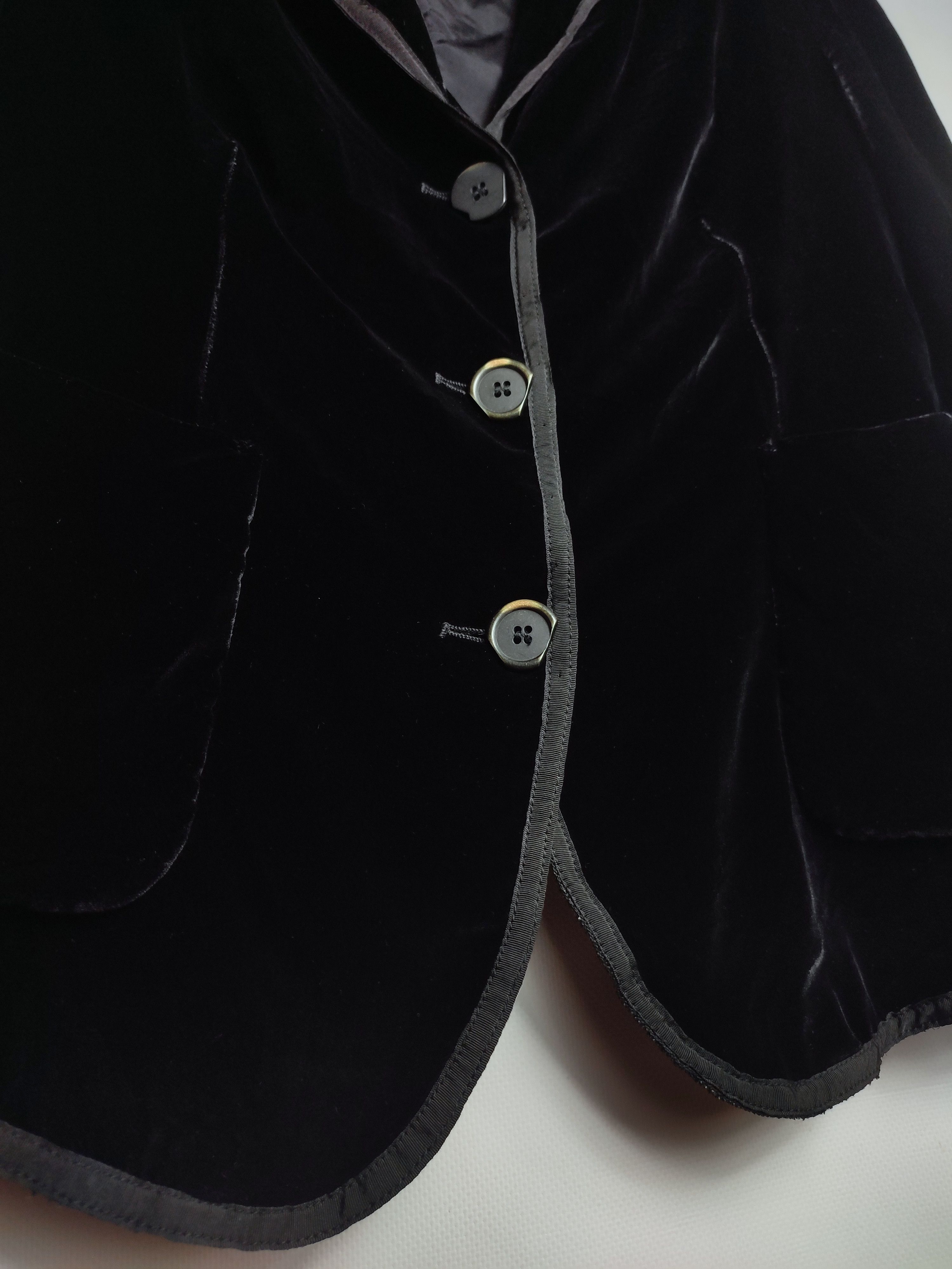 Marithe + Francois Girbaud Marithe Francois Girbaud Velour Blazer Size S / US 4 / IT 40 - 7 Thumbnail