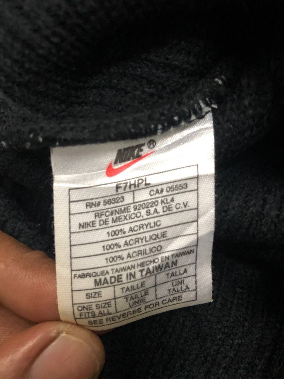 Nike × Vintage Vintage 90’s Nike Stripe Beanie Hat Size ONE SIZE - 3 Thumbnail