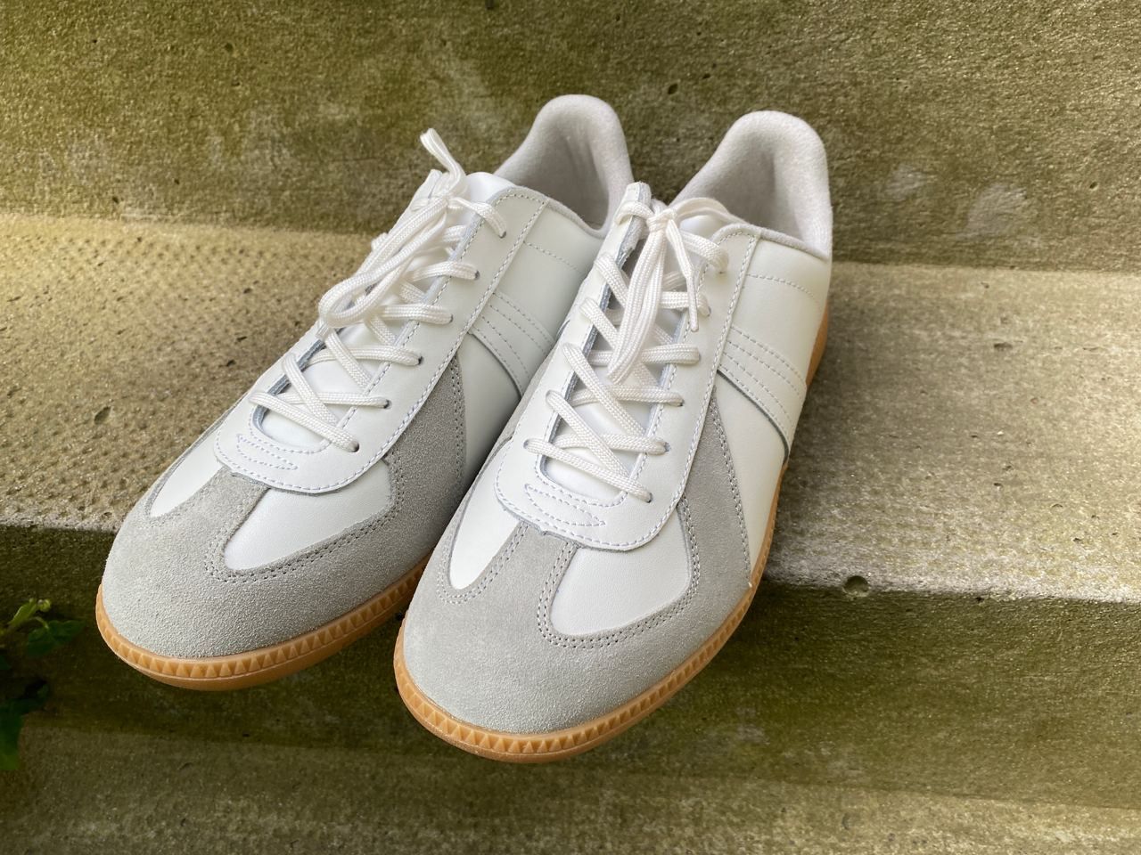 German Army BW SPORT German Trainer 34 Men's 28.5cm unclear white type Vintage Second Hand