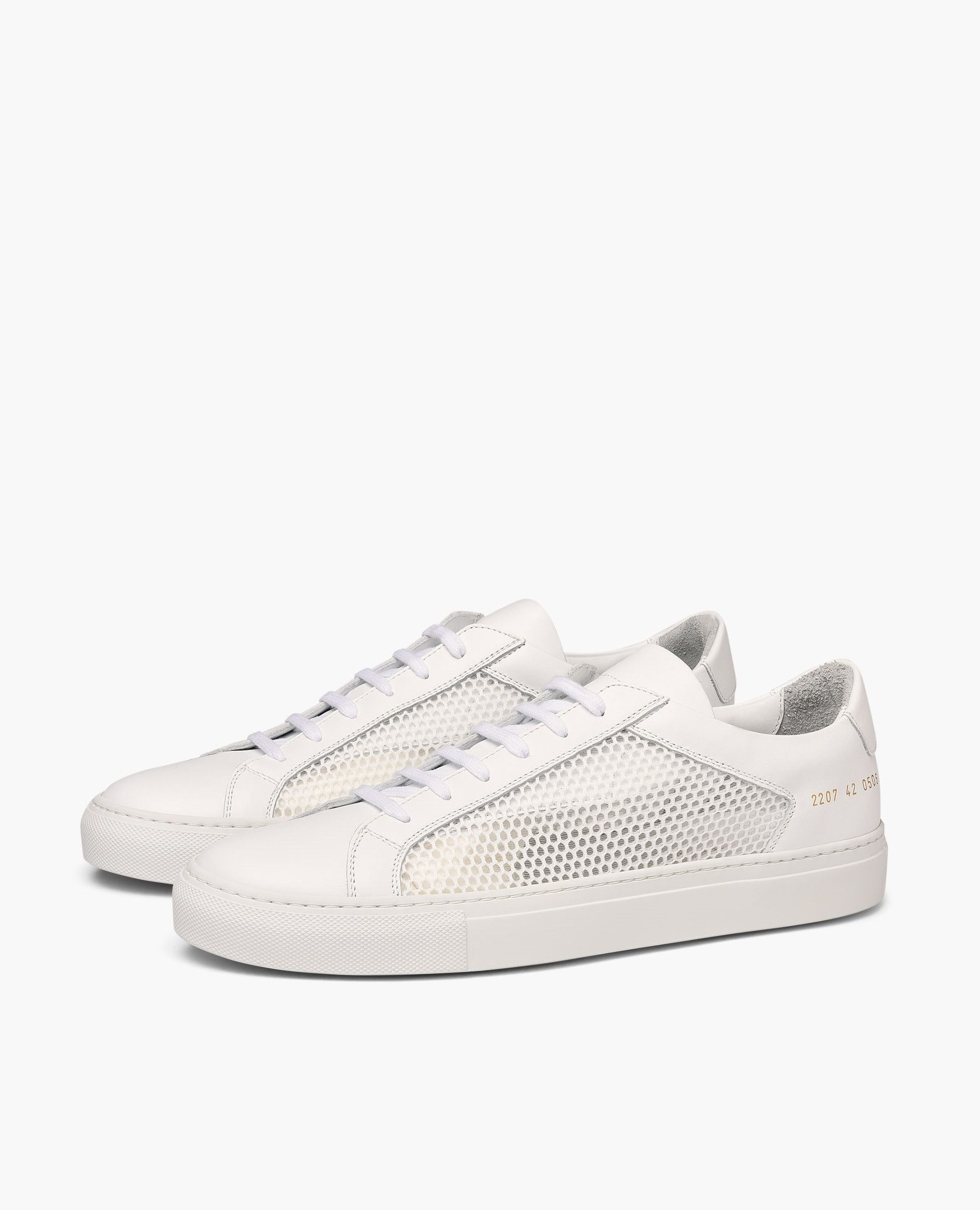Common Projects Common Projects Achilles Summer Edition Sneakers - White Size US 7 / EU 40 - 3 Thumbnail