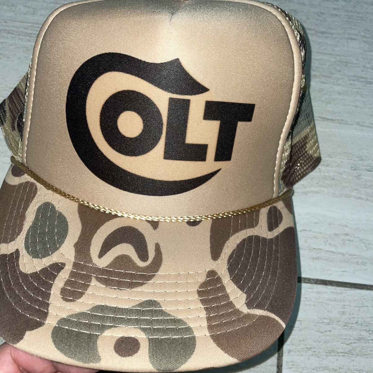 Vintage Colt Camo Trucker Hat Size ONE SIZE - 2 Thumbnail