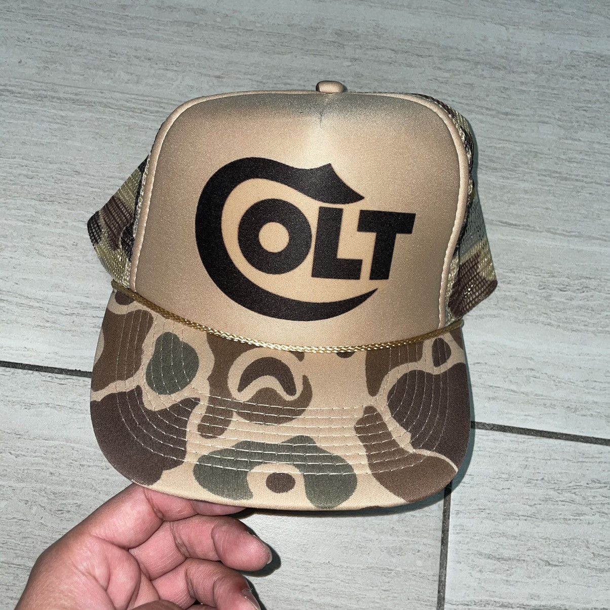 Vintage Colt Camo Trucker Hat Size ONE SIZE - 1 Thumbnail