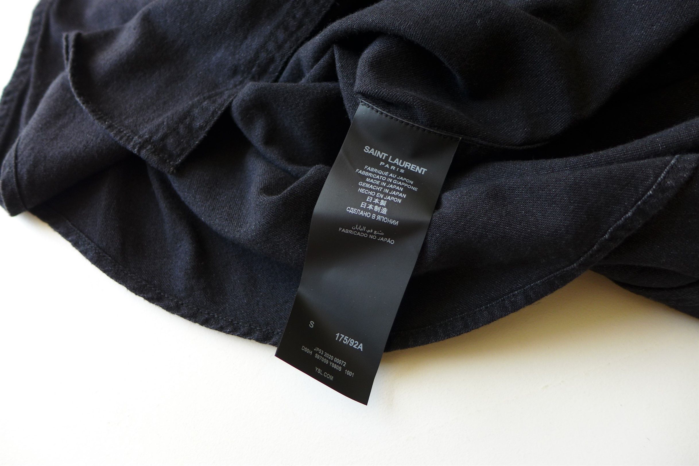 Saint Laurent Paris Saint Laurent Western Shirt - Black Denim Size US S / EU 44-46 / 1 - 11 Thumbnail