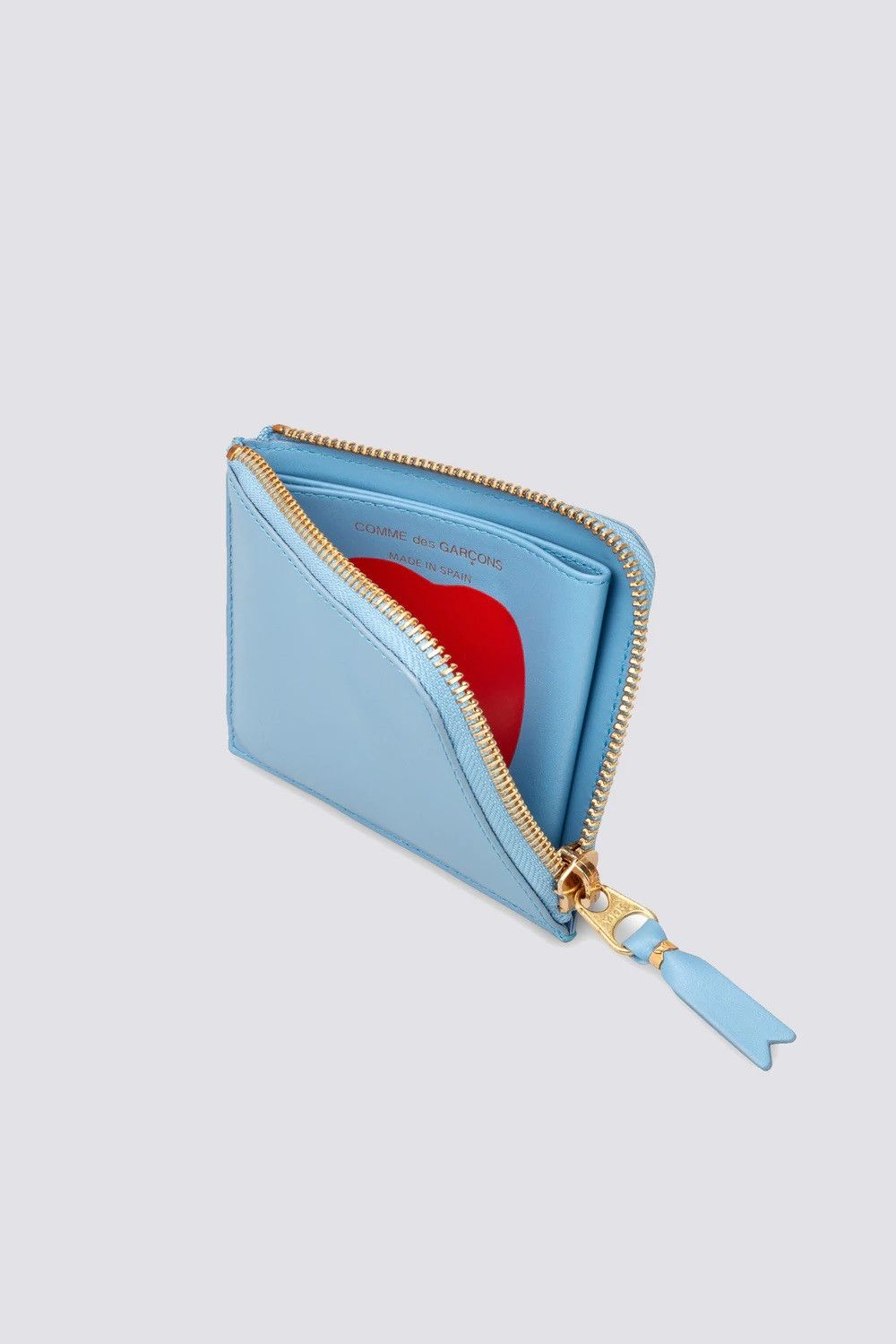 Comme des Garcons Comme des Garcons Ruby Eyes Zip Wallet - Blue Leather Size ONE SIZE - 3 Thumbnail