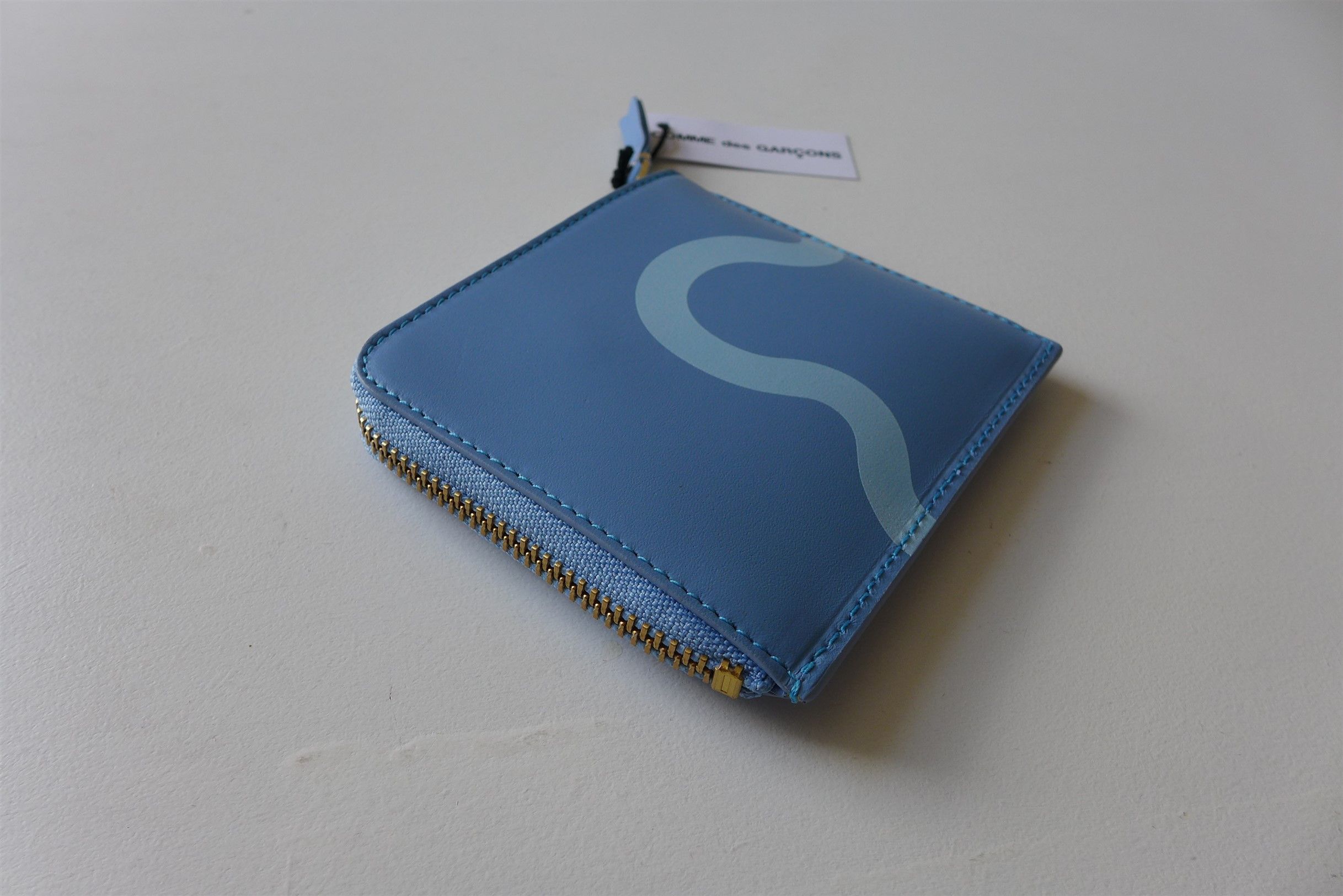 Comme des Garcons Comme des Garcons Ruby Eyes Zip Wallet - Blue Leather Size ONE SIZE - 9 Thumbnail
