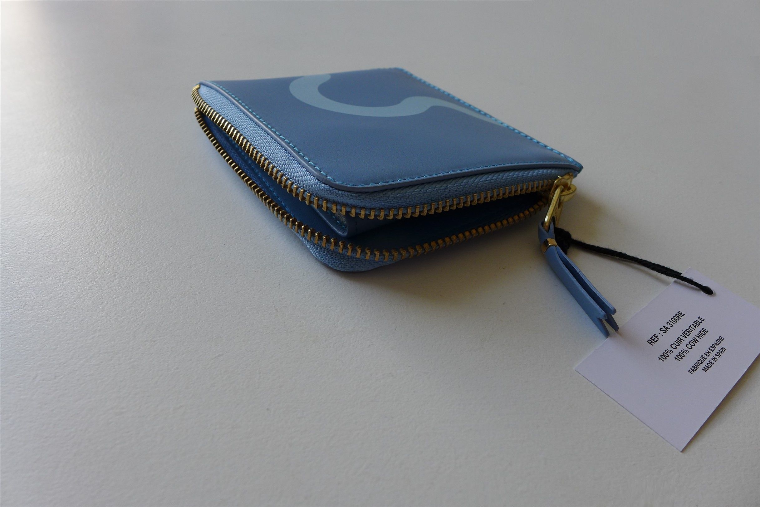 Comme des Garcons Comme des Garcons Ruby Eyes Zip Wallet - Blue Leather Size ONE SIZE - 12 Thumbnail