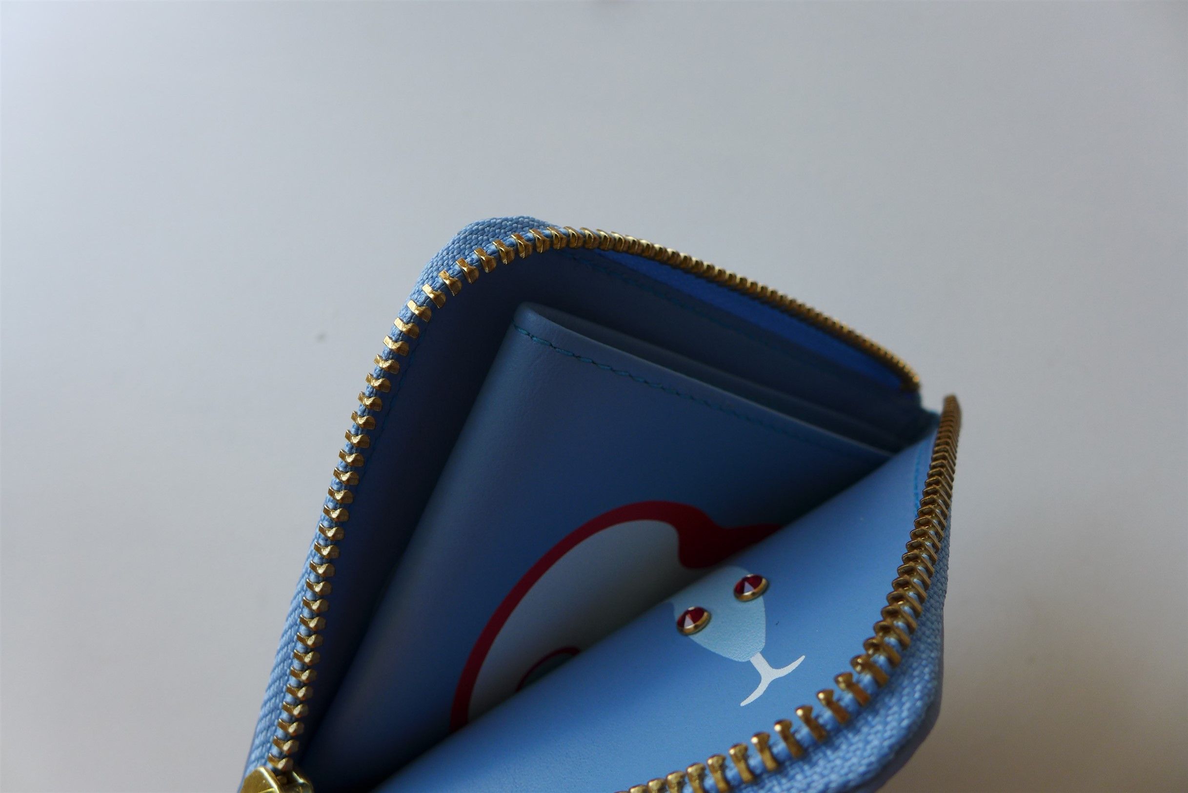 Comme des Garcons Comme des Garcons Ruby Eyes Zip Wallet - Blue Leather Size ONE SIZE - 14 Thumbnail