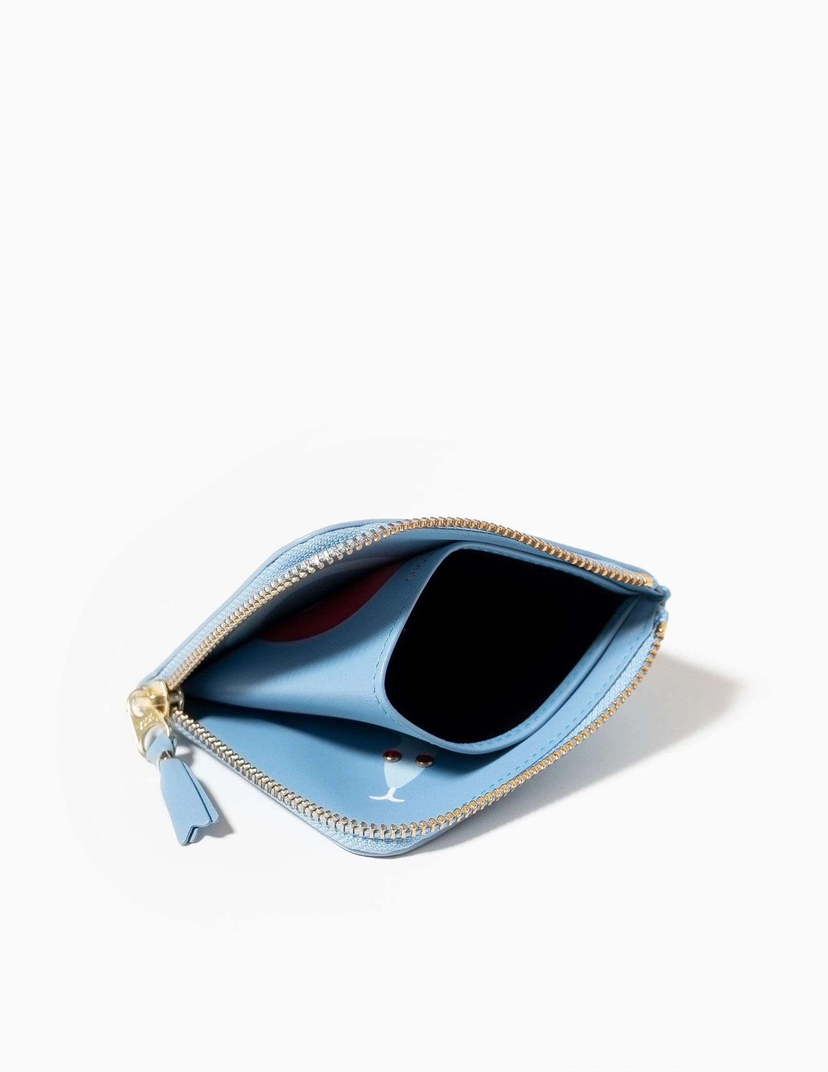 Comme des Garcons Comme des Garcons Ruby Eyes Zip Wallet - Blue Leather Size ONE SIZE - 5 Thumbnail