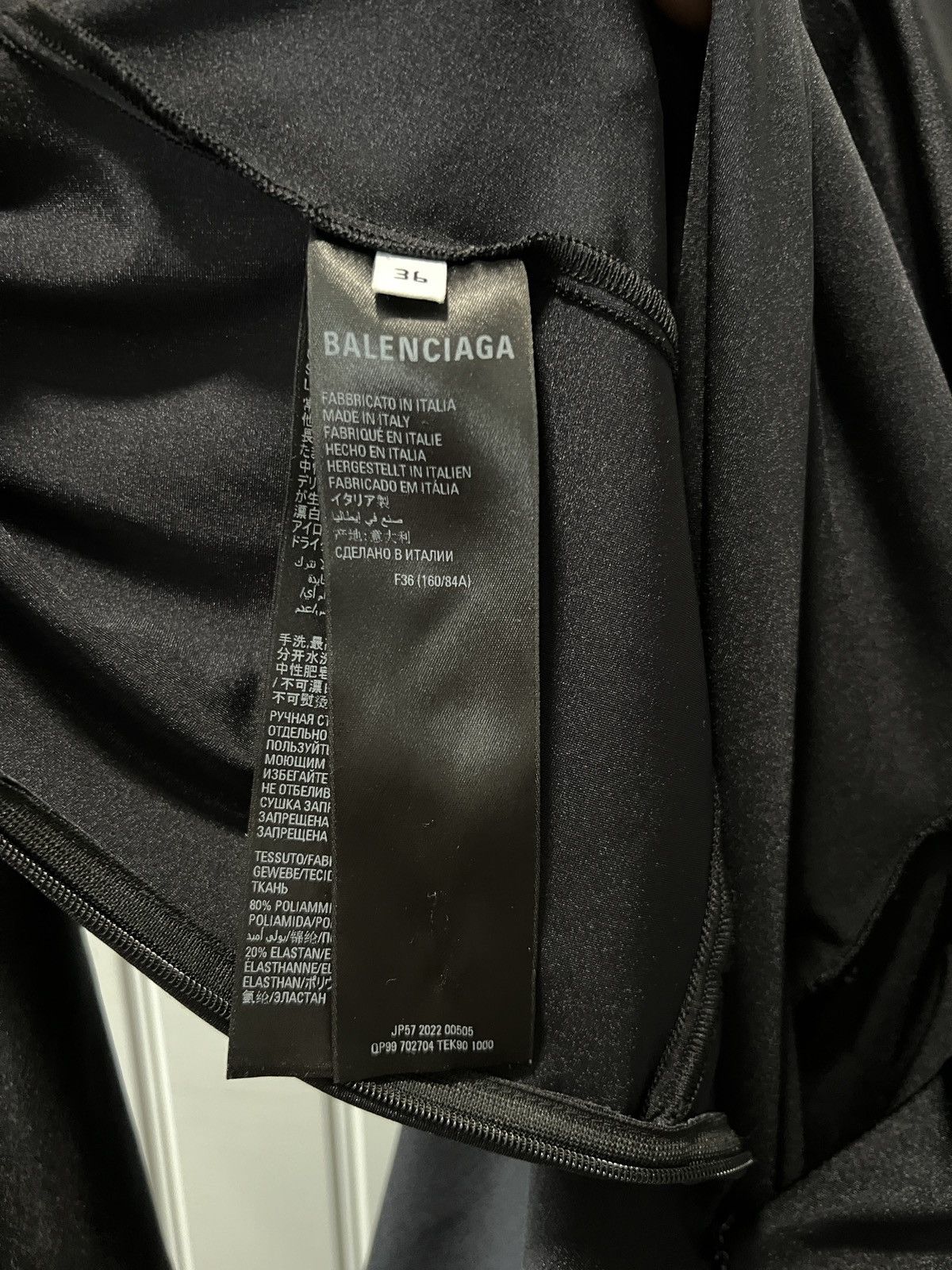 Balenciaga Balenciaga Turtleneck Pantabodysuit Size US XXS / EU 40 - 10 Thumbnail
