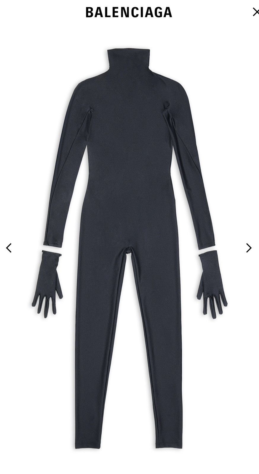 Balenciaga Balenciaga Turtleneck Pantabodysuit Size US XXS / EU 40 - 7 Thumbnail