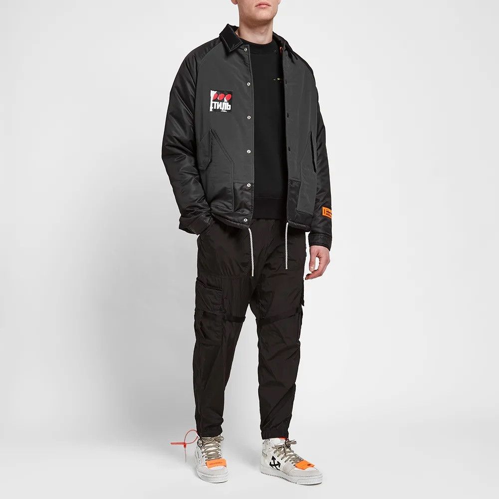 Heron Preston Heron Preston CTNMB Coach Jacket - Anthracite & Black Size US M / EU 48-50 / 2 - 2 Thumbnail