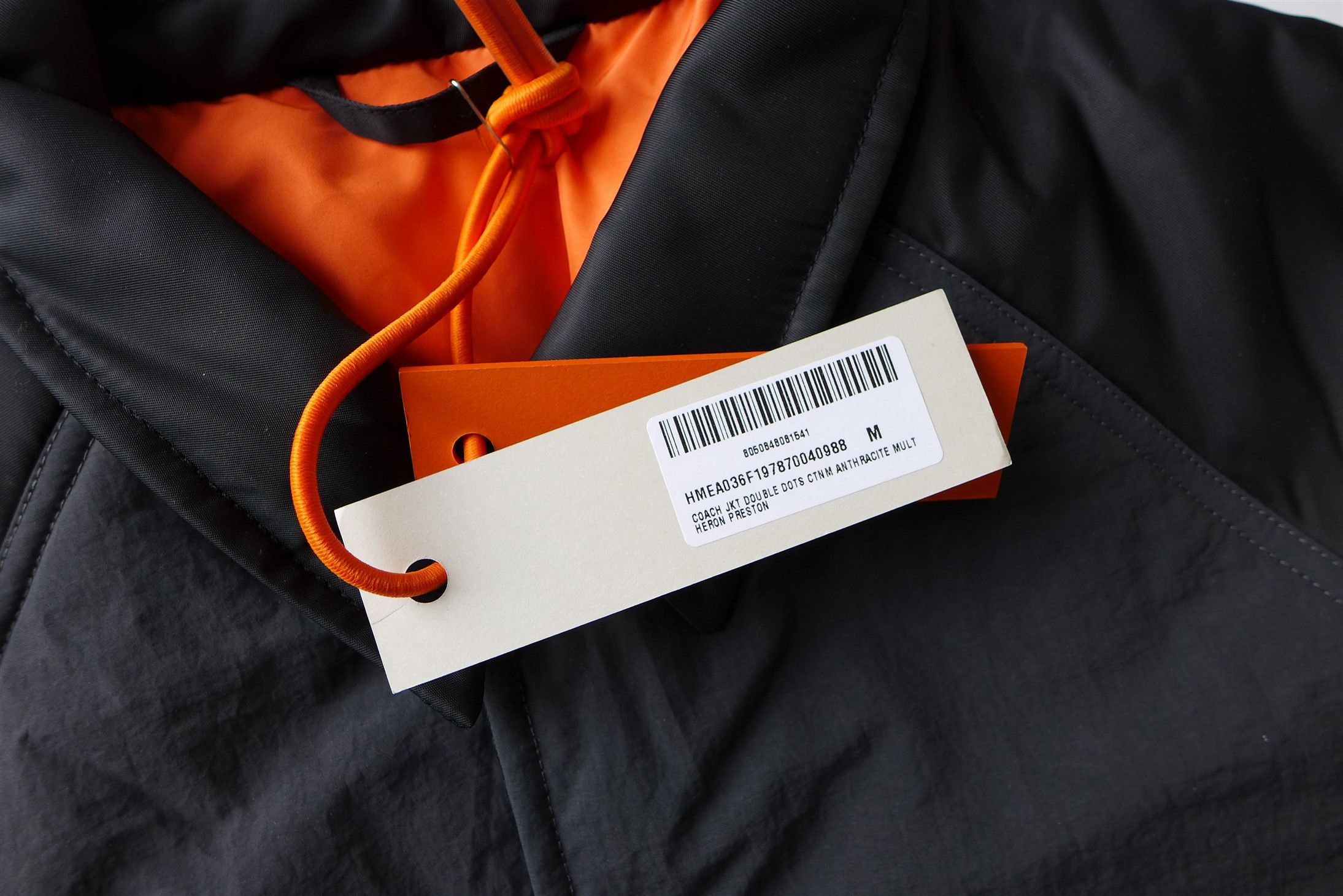 Heron Preston Heron Preston CTNMB Coach Jacket - Anthracite & Black Size US M / EU 48-50 / 2 - 8 Thumbnail