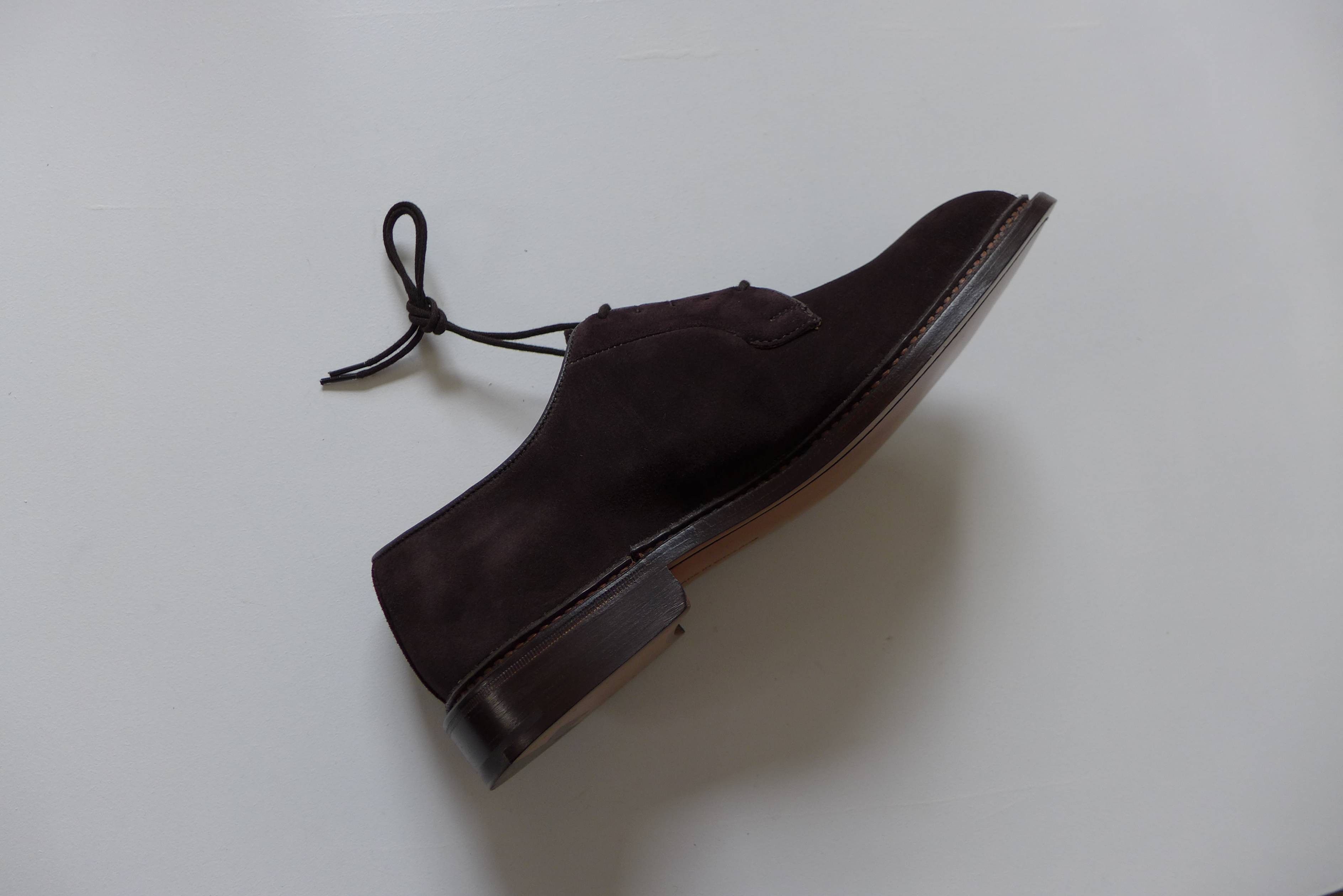 Tricker's Trickers Robert Derby Shoes - Coffee Castorino Suede Size US 8 / EU 41 - 9 Thumbnail