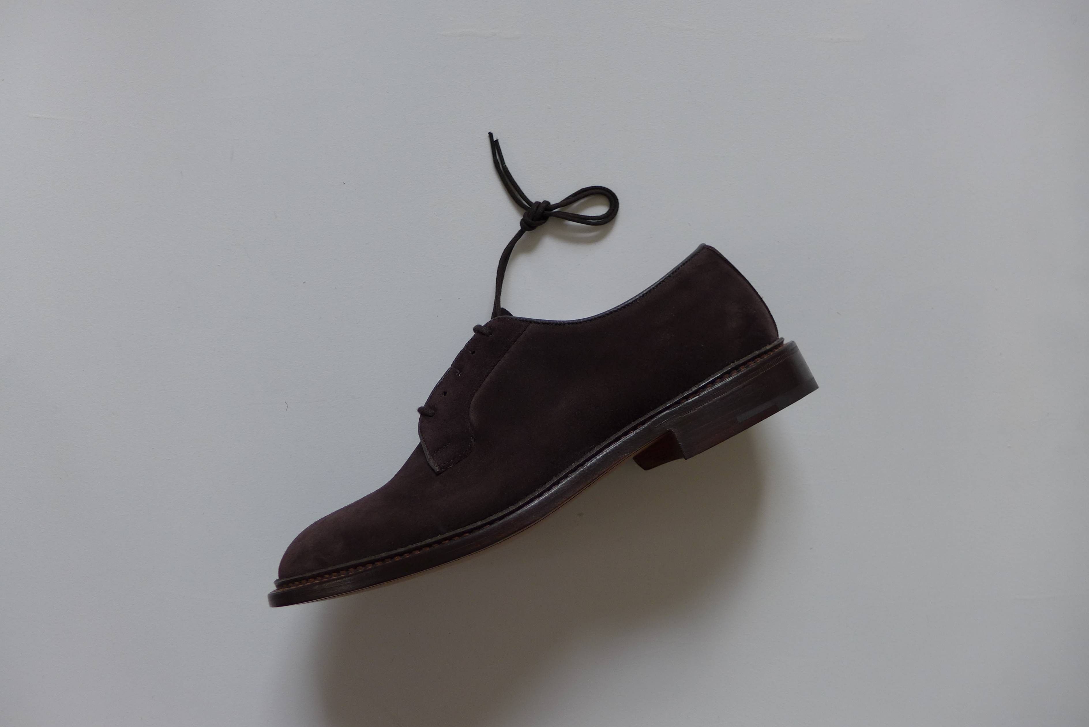 Tricker's Trickers Robert Derby Shoes - Coffee Castorino Suede Size US 8 / EU 41 - 8 Thumbnail