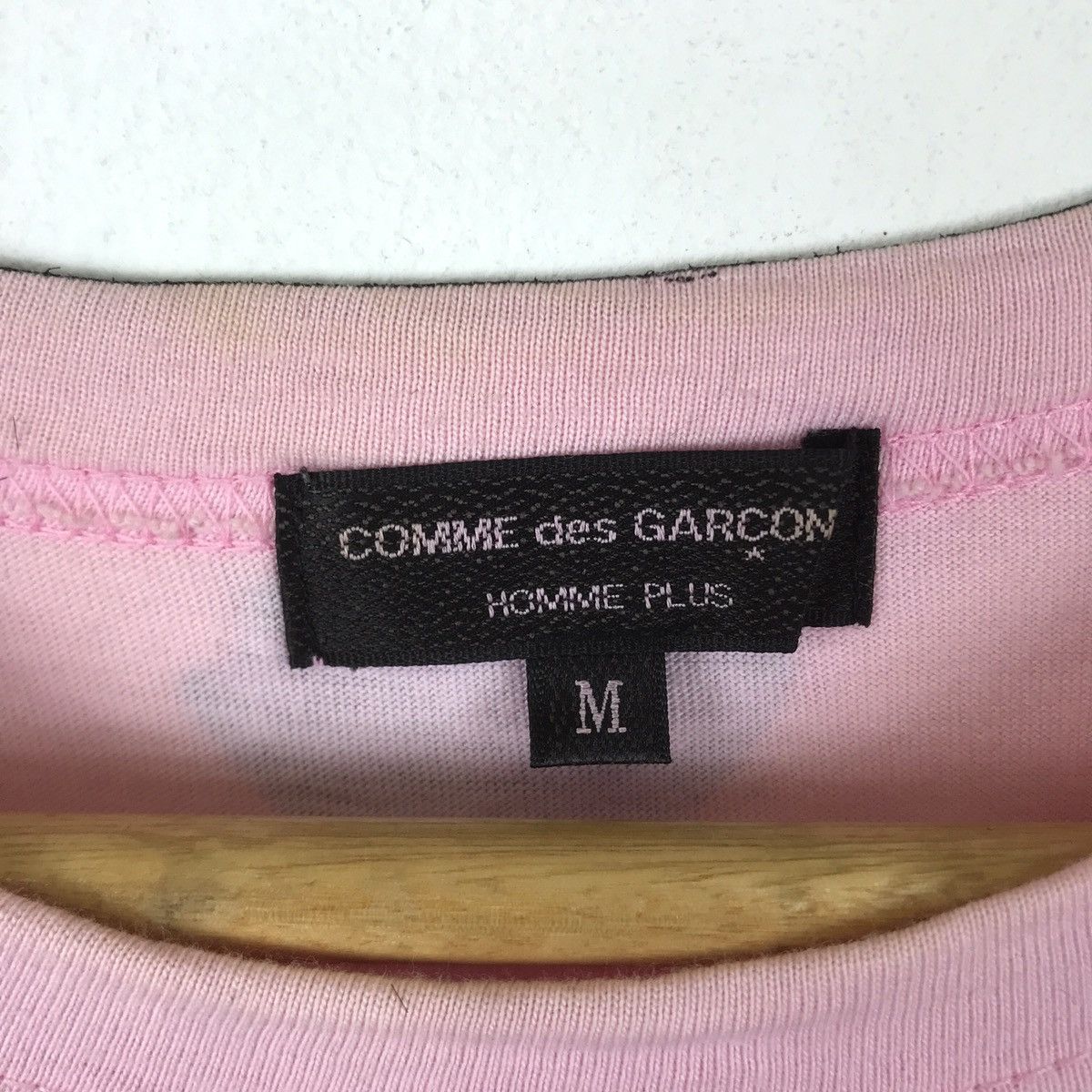 Comme des Garcons AD2004 2005 Comme Des Garcons Homme Plus Pink T-Shirt Size US M / EU 48-50 / 2 - 4 Thumbnail