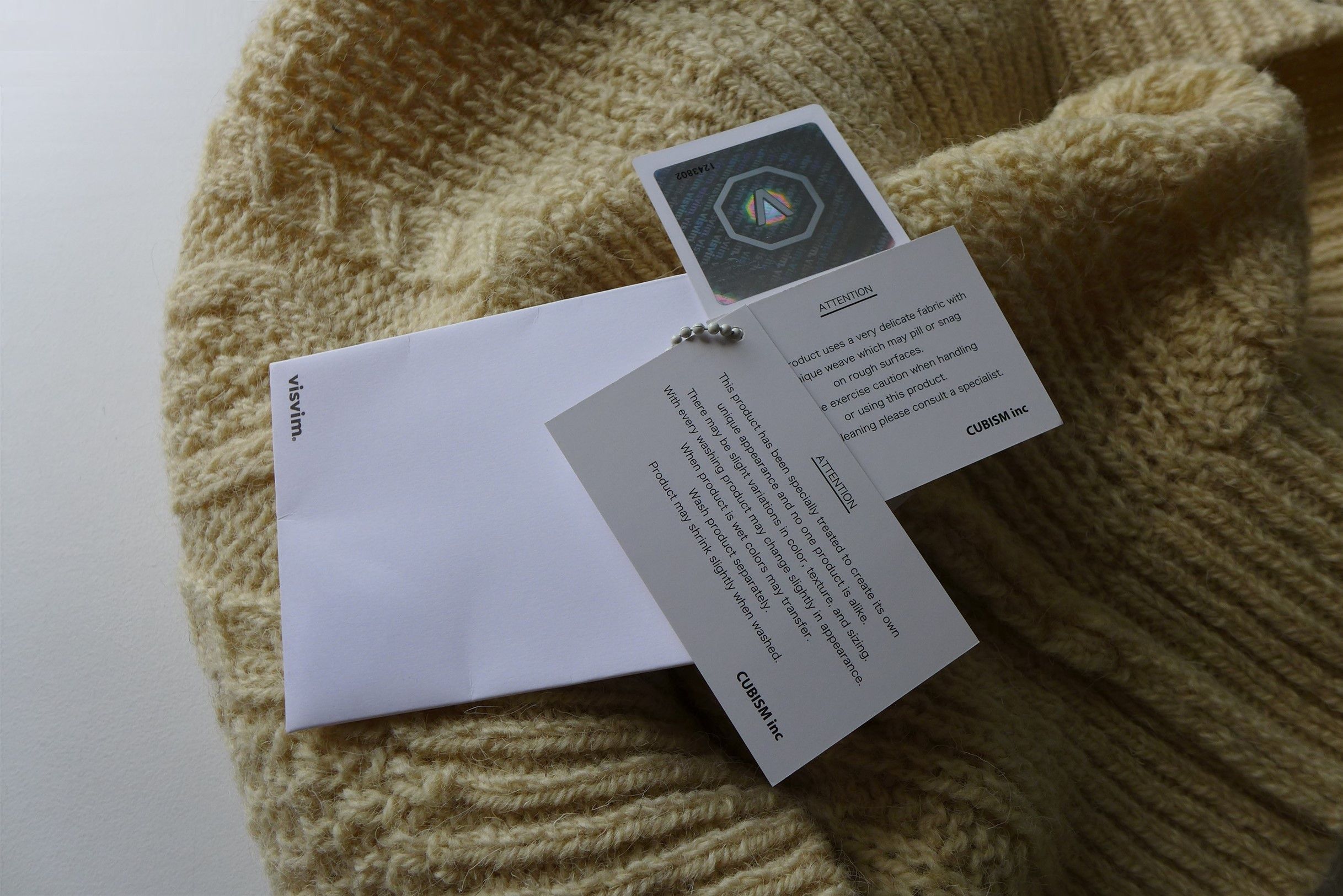 Visvim Visvim Bollard Cable Knit Sweater - Ecru Wool Size US L / EU 52-54 / 3 - 14 Thumbnail