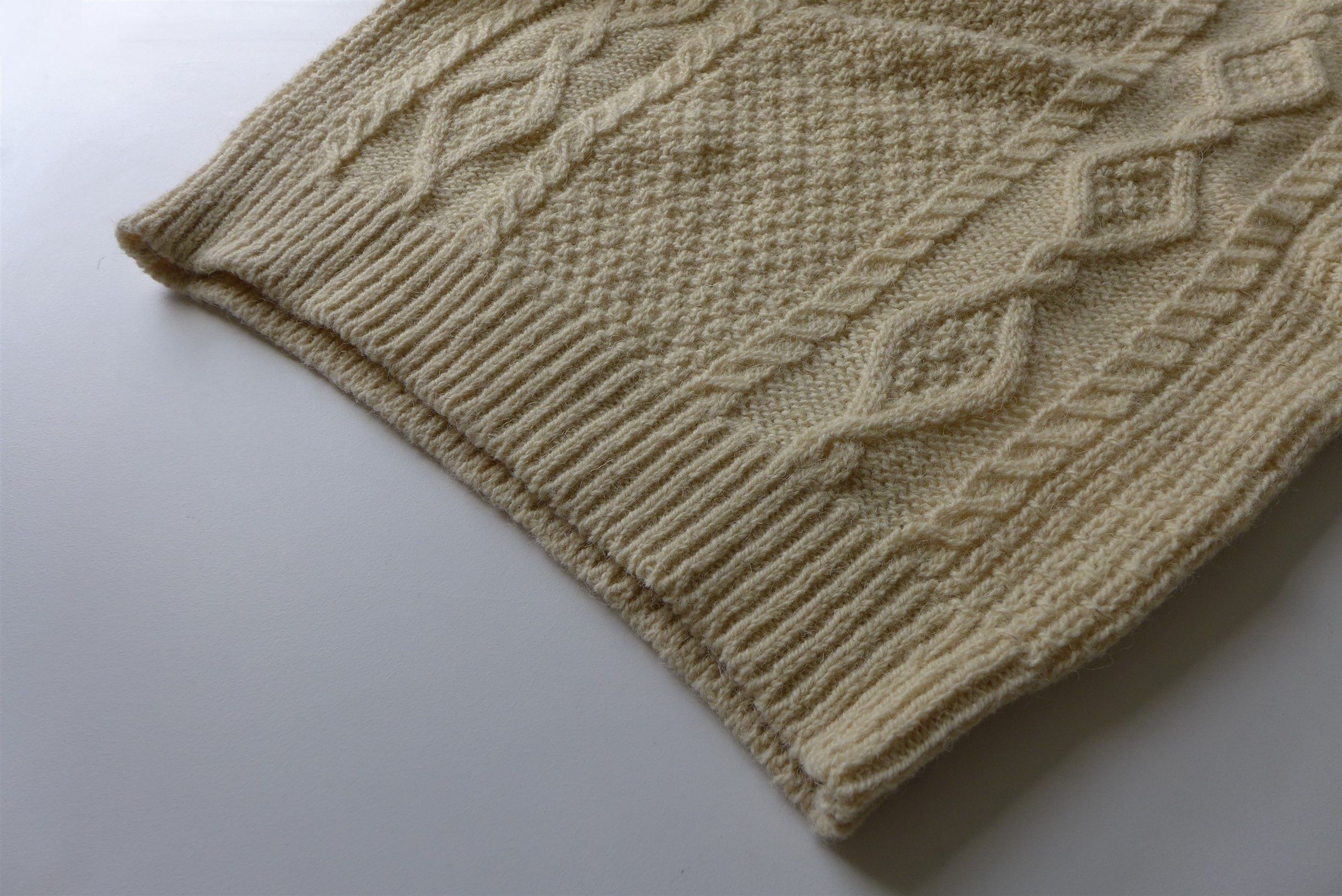 Visvim Visvim Bollard Cable Knit Sweater - Ecru Wool Size US L / EU 52-54 / 3 - 12 Thumbnail