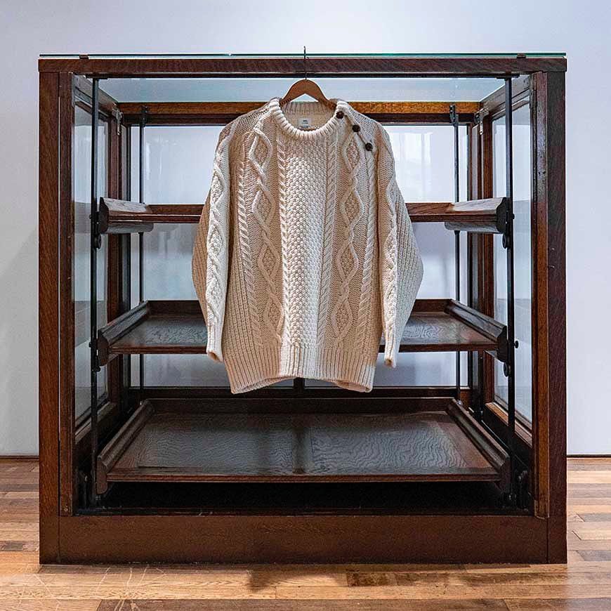 Visvim Visvim Bollard Cable Knit Sweater - Ecru Wool Size US L / EU 52-54 / 3 - 2 Thumbnail