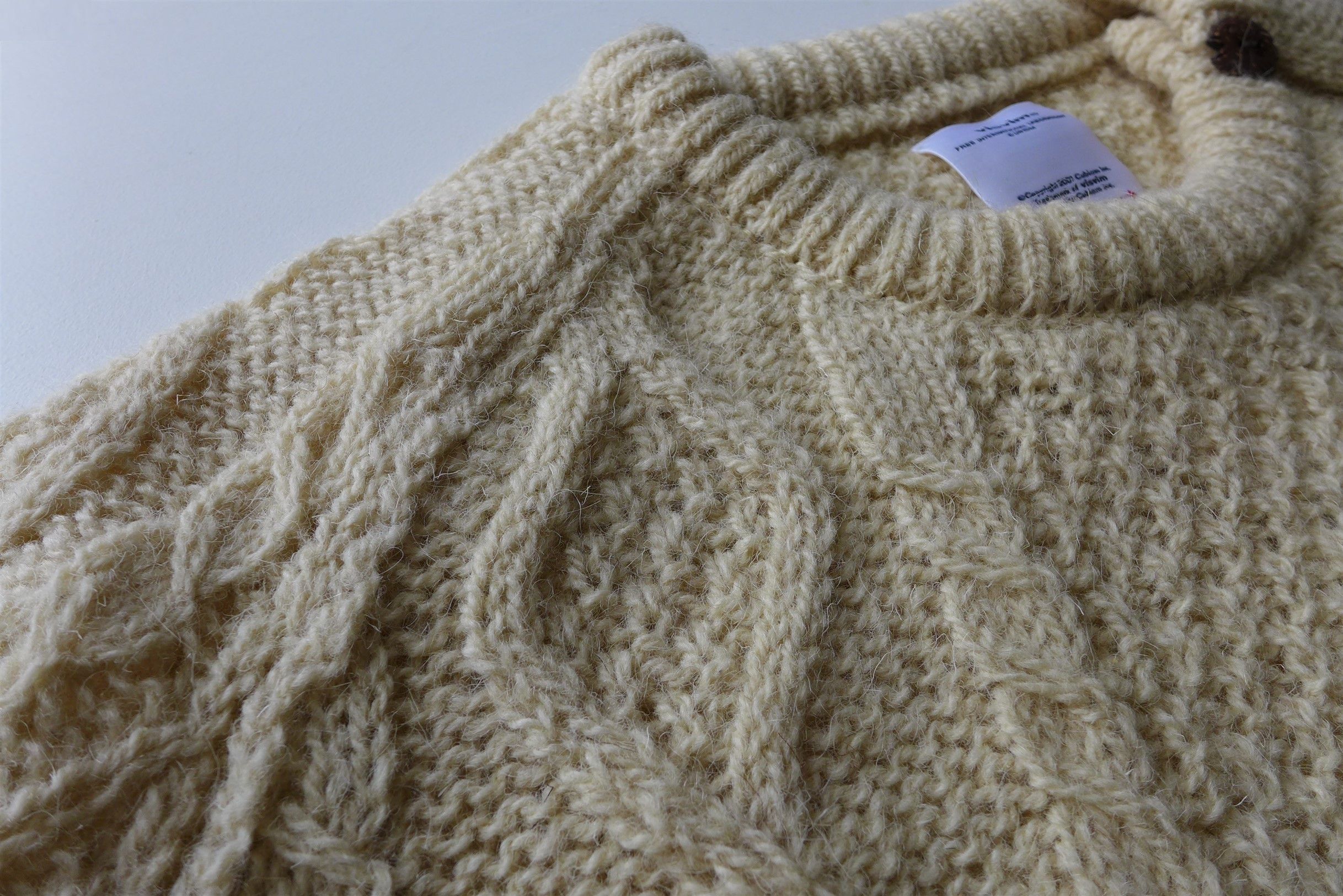 Visvim Visvim Bollard Cable Knit Sweater - Ecru Wool Size US L / EU 52-54 / 3 - 11 Thumbnail
