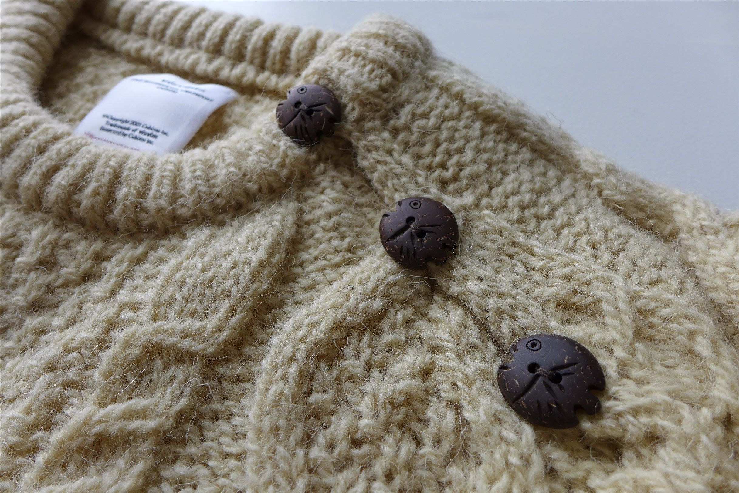 Visvim Visvim Bollard Cable Knit Sweater - Ecru Wool Size US L / EU 52-54 / 3 - 10 Thumbnail