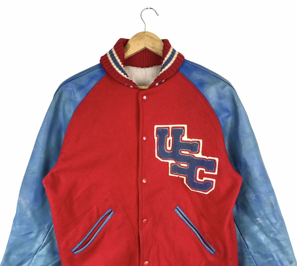 NFL Vintage USC Trojans Cardinal SC nterlock Letterman Varsity Size US M / EU 48-50 / 2 - 2 Thumbnail