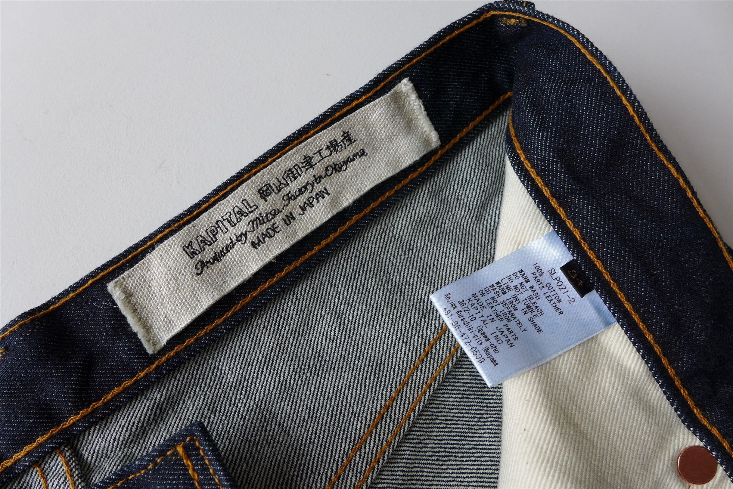 Kapital 30" Waist - Kapital 5P Stone Jeans - Indigo 14oz Denim Size US 34 / EU 50 - 14 Thumbnail
