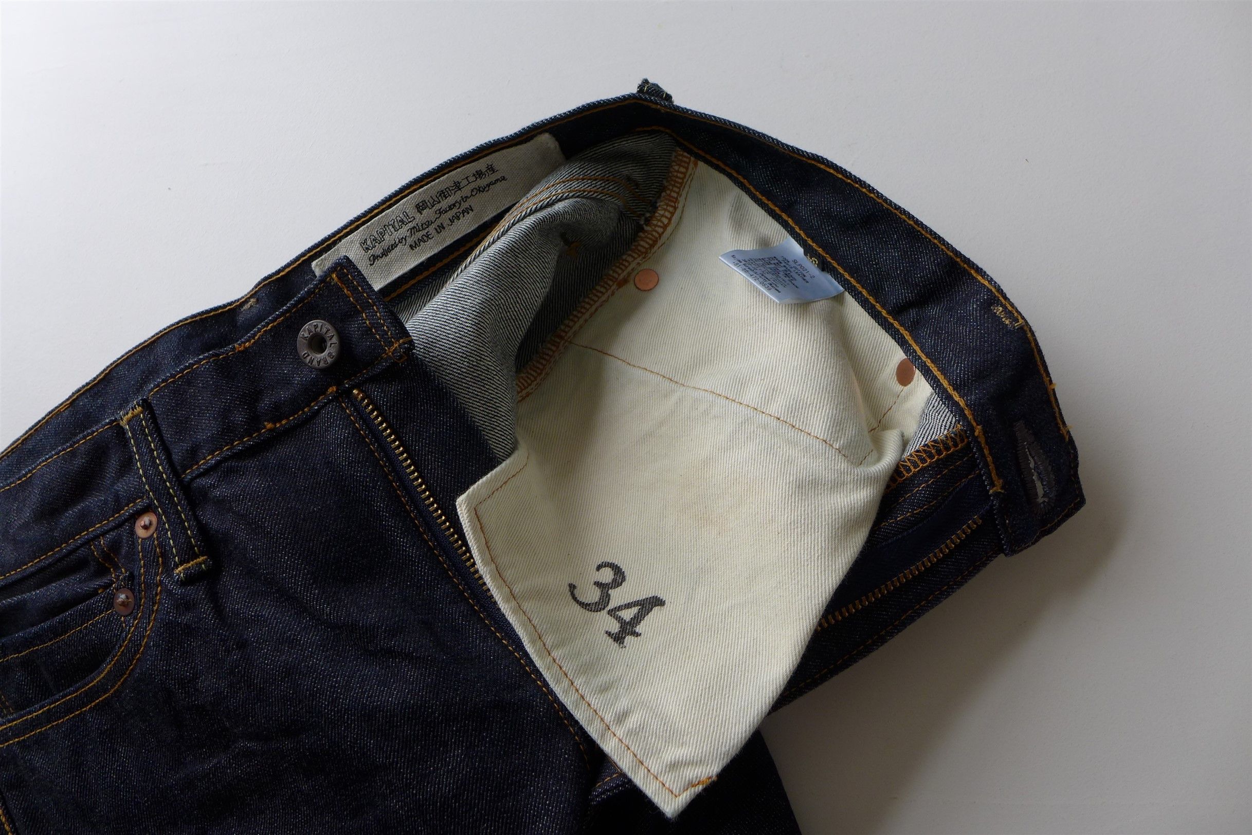 Kapital 30" Waist - Kapital 5P Stone Jeans - Indigo 14oz Denim Size US 34 / EU 50 - 13 Thumbnail