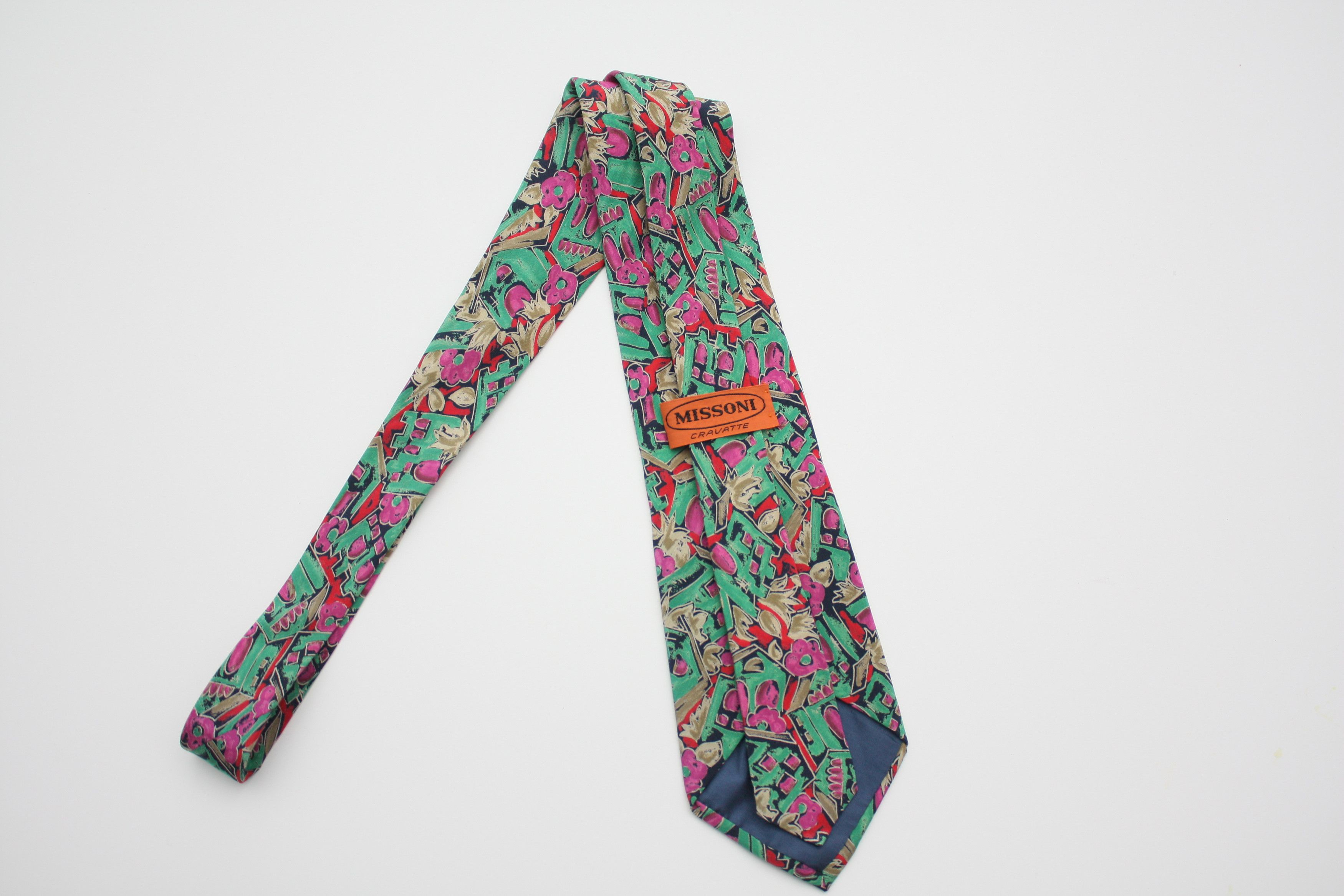 Missoni Missoni Abstract Multicolor Silk Tie Size ONE SIZE - 2 Thumbnail