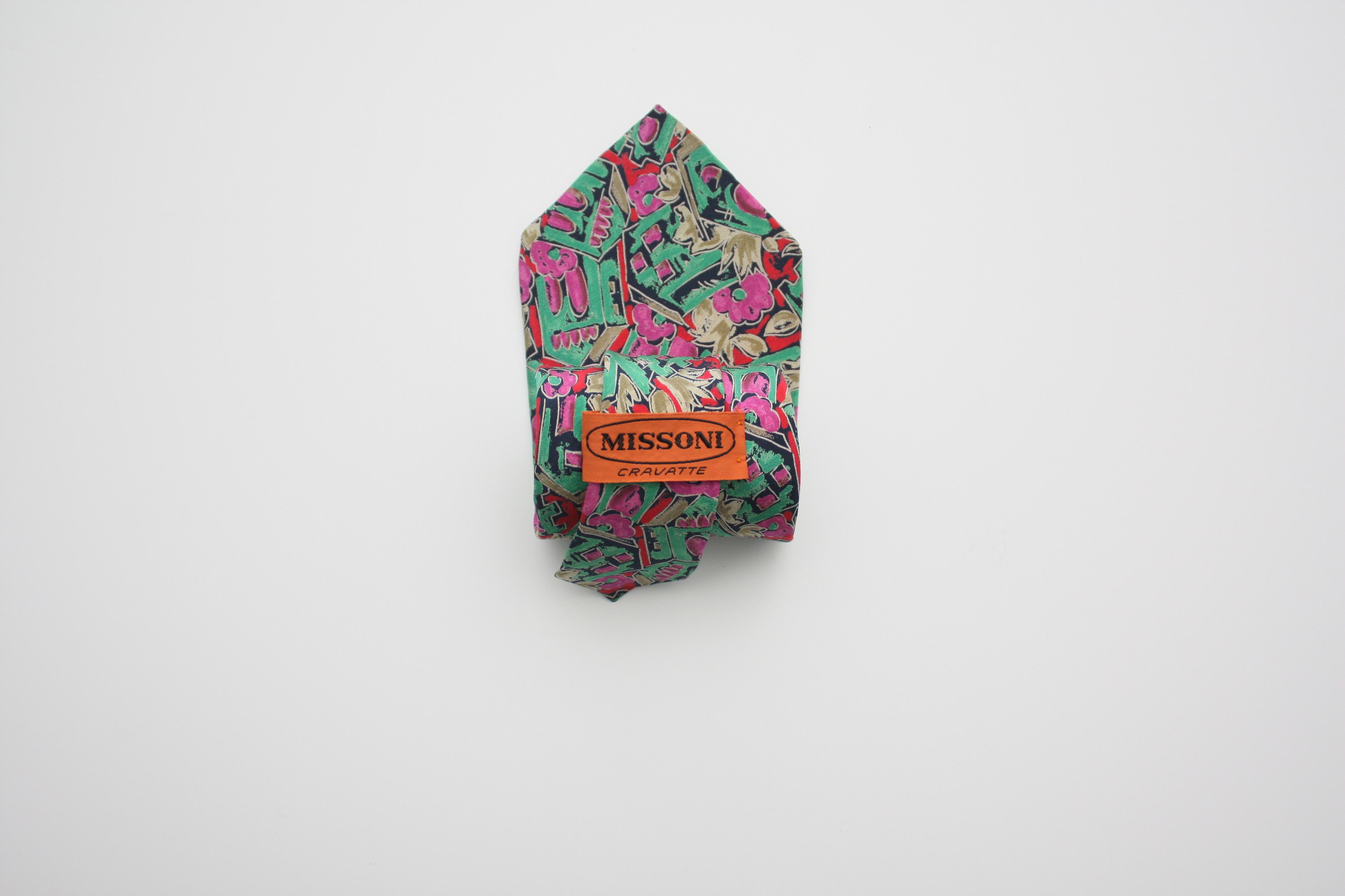 Missoni Missoni Abstract Multicolor Silk Tie Size ONE SIZE - 1 Thumbnail
