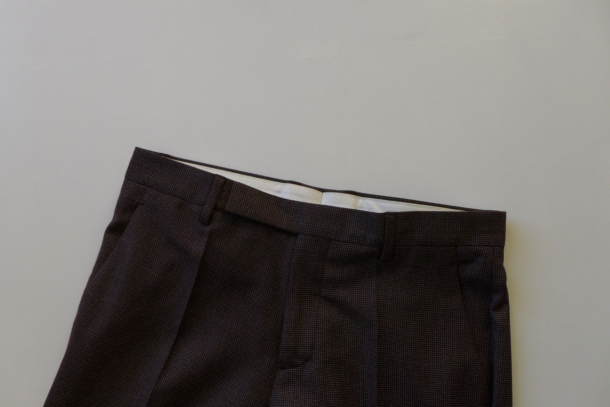 Maison Margiela Margiela FW16 Trousers - Dark Brown Micro Check Virgin Wool Size US 32 / EU 48 - 4 Thumbnail