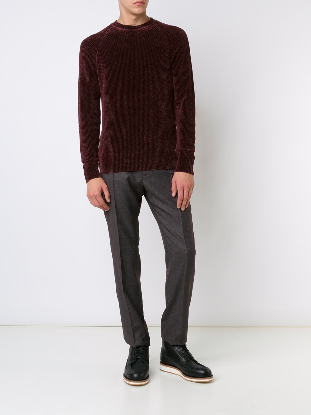 image of Maison Margiela Margiela Fw16 Trousers - Dark Brown Micro Check Virgin Wool, Men's (Size 32)