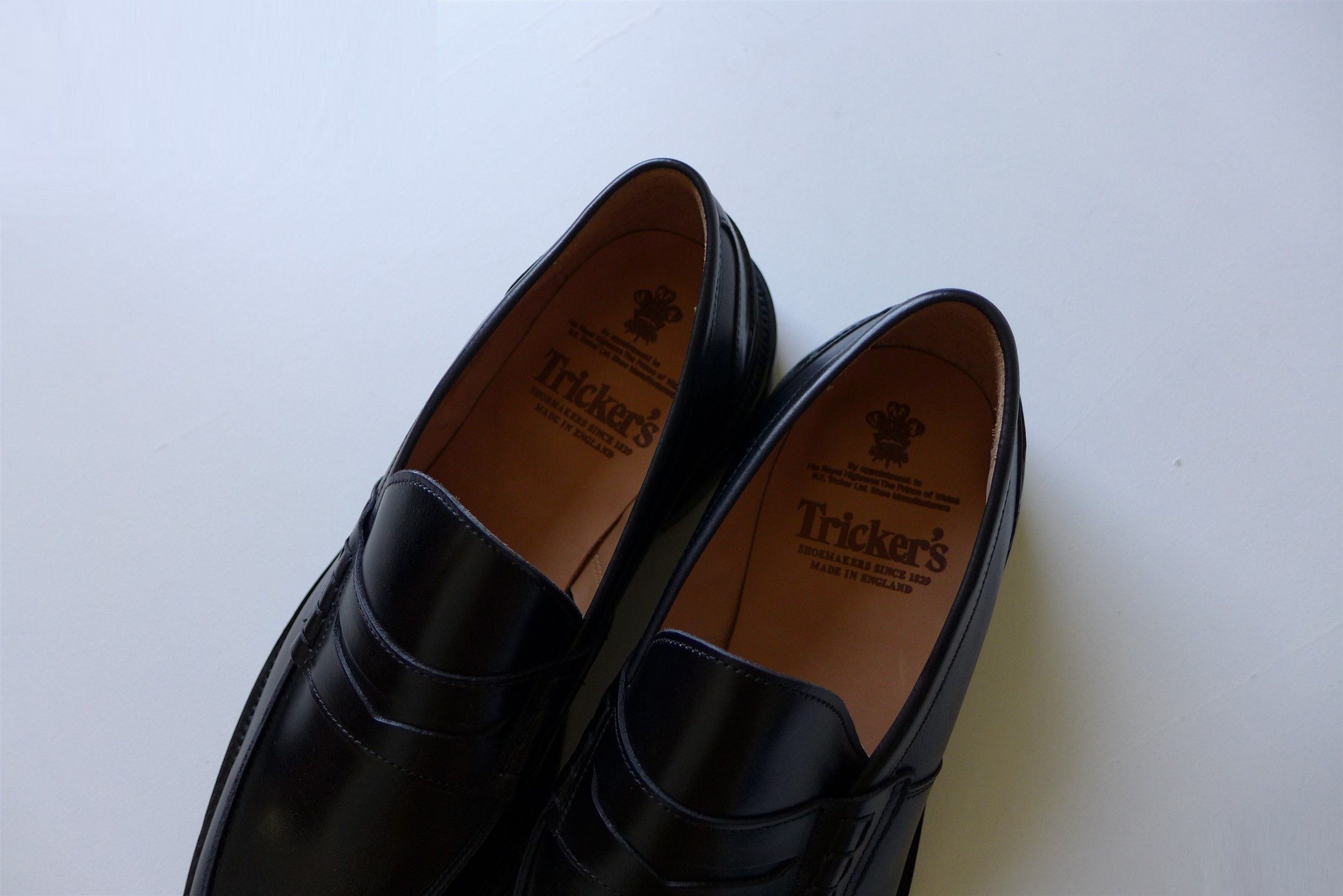 Tricker's Tricker's James Penny Loafer Shoe -- Black Calf Leather Size US 9 / EU 42 - 4 Thumbnail