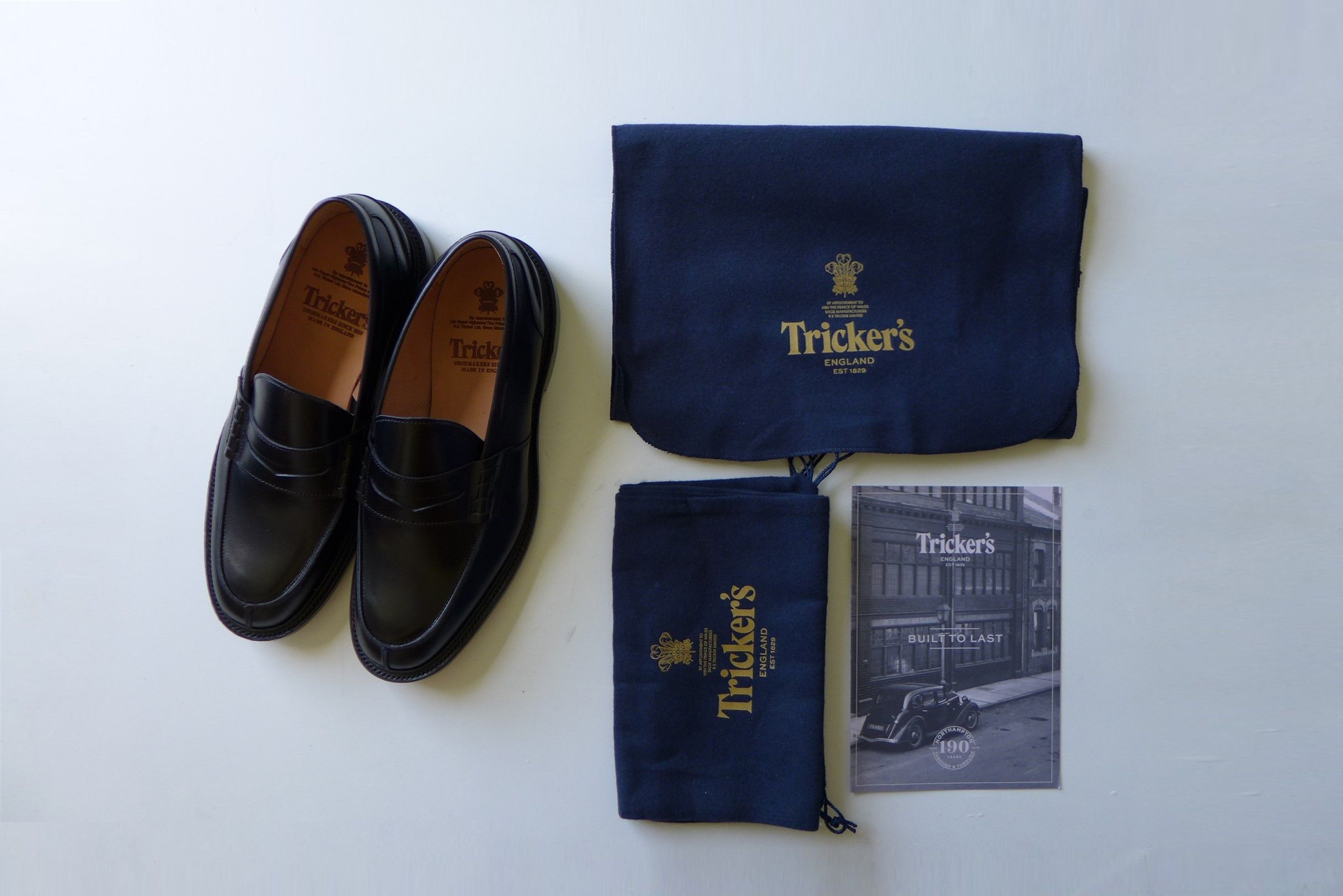 Tricker's Tricker's James Penny Loafer Shoe -- Black Calf Leather Size US 9 / EU 42 - 13 Thumbnail