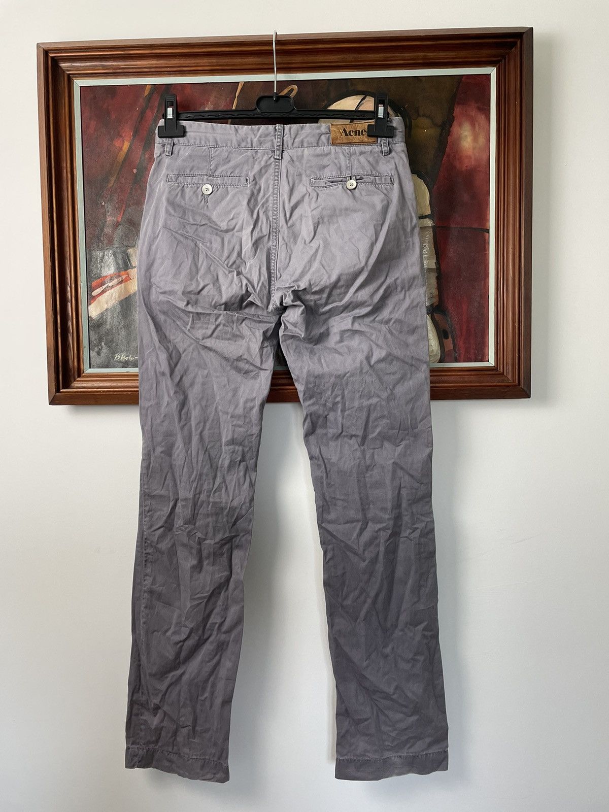 Acne Studios Acne Studios Chino Pant Grey Purple Casual Streetwear Rare Size US 29 - 4 Thumbnail