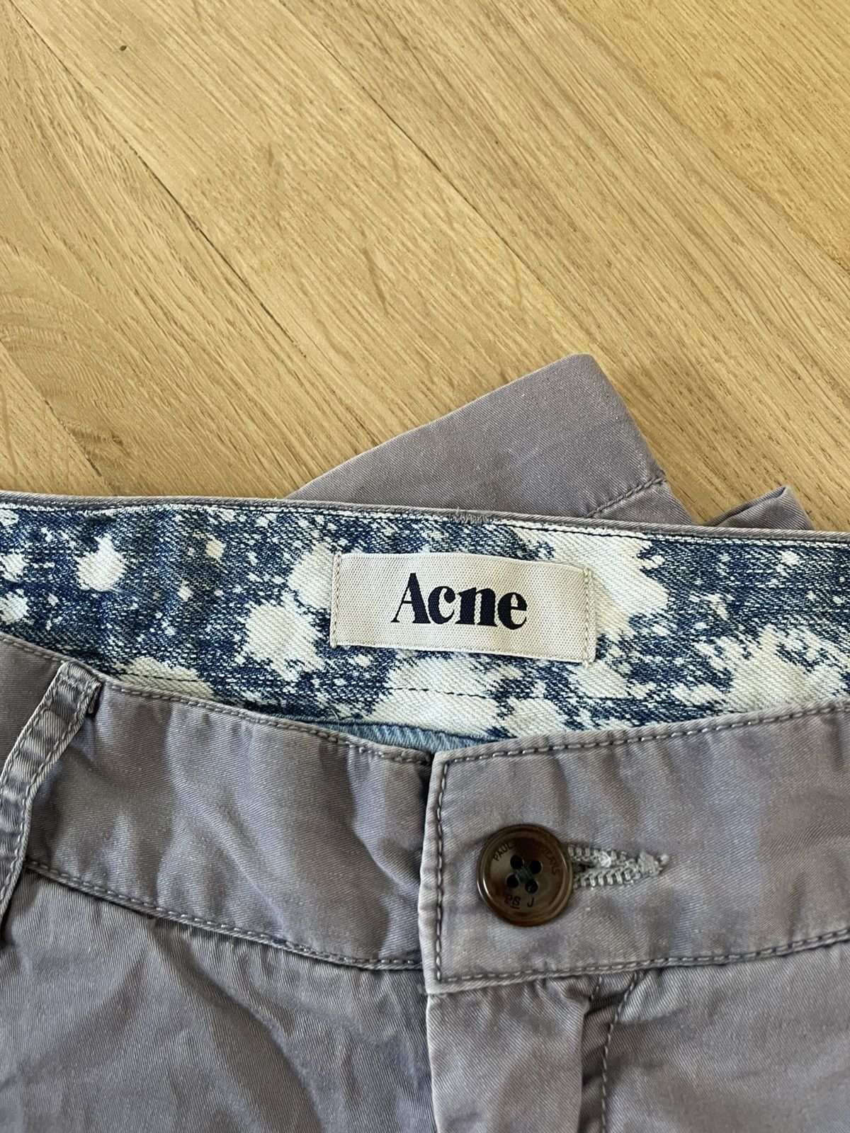 Acne Studios Acne Studios Chino Pant Grey Purple Casual Streetwear Rare Size US 29 - 2 Thumbnail