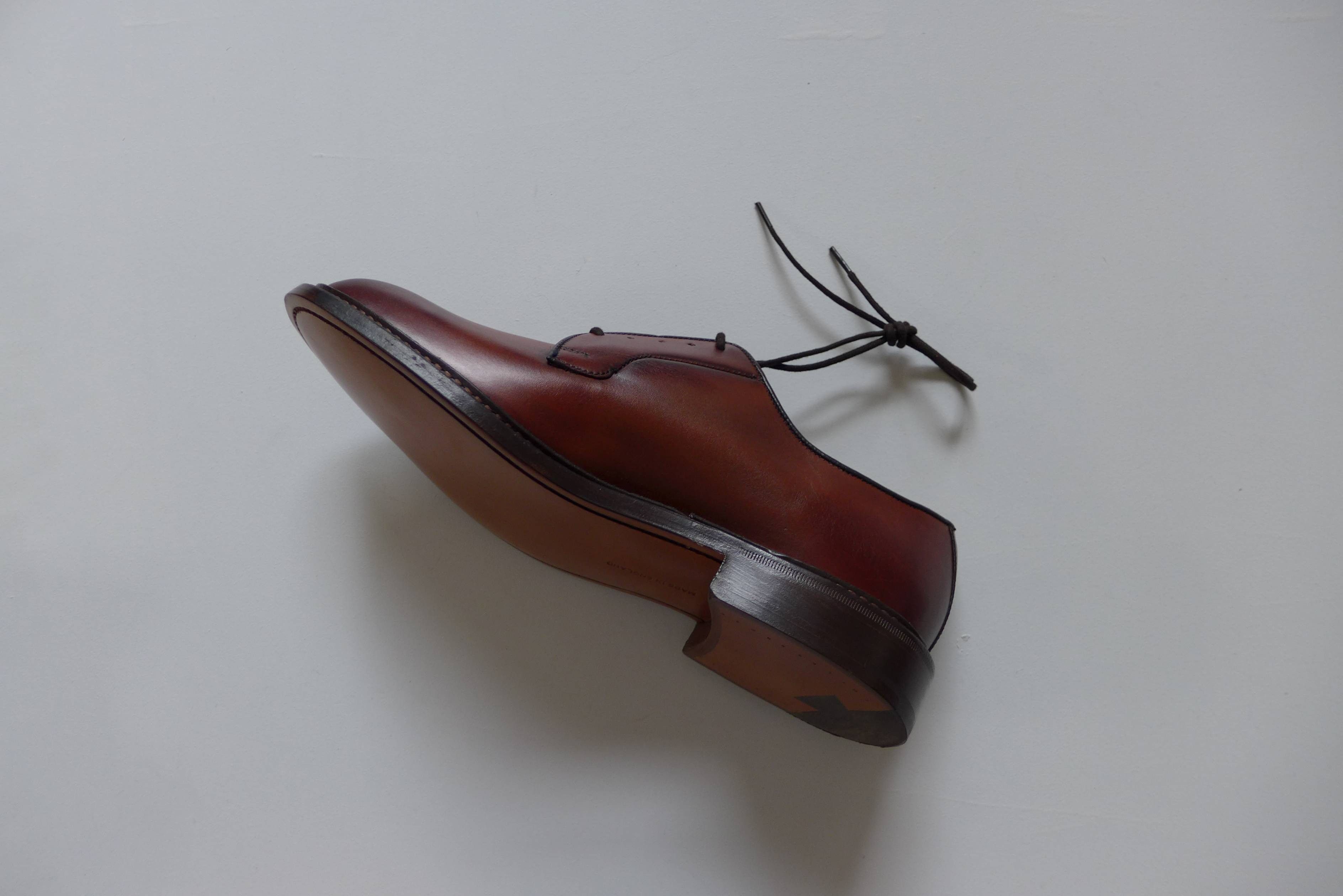 Tricker's Trickers Robert Derby Shoes - Chestnut Burnished Leather Size US 9 / EU 42 - 12 Thumbnail