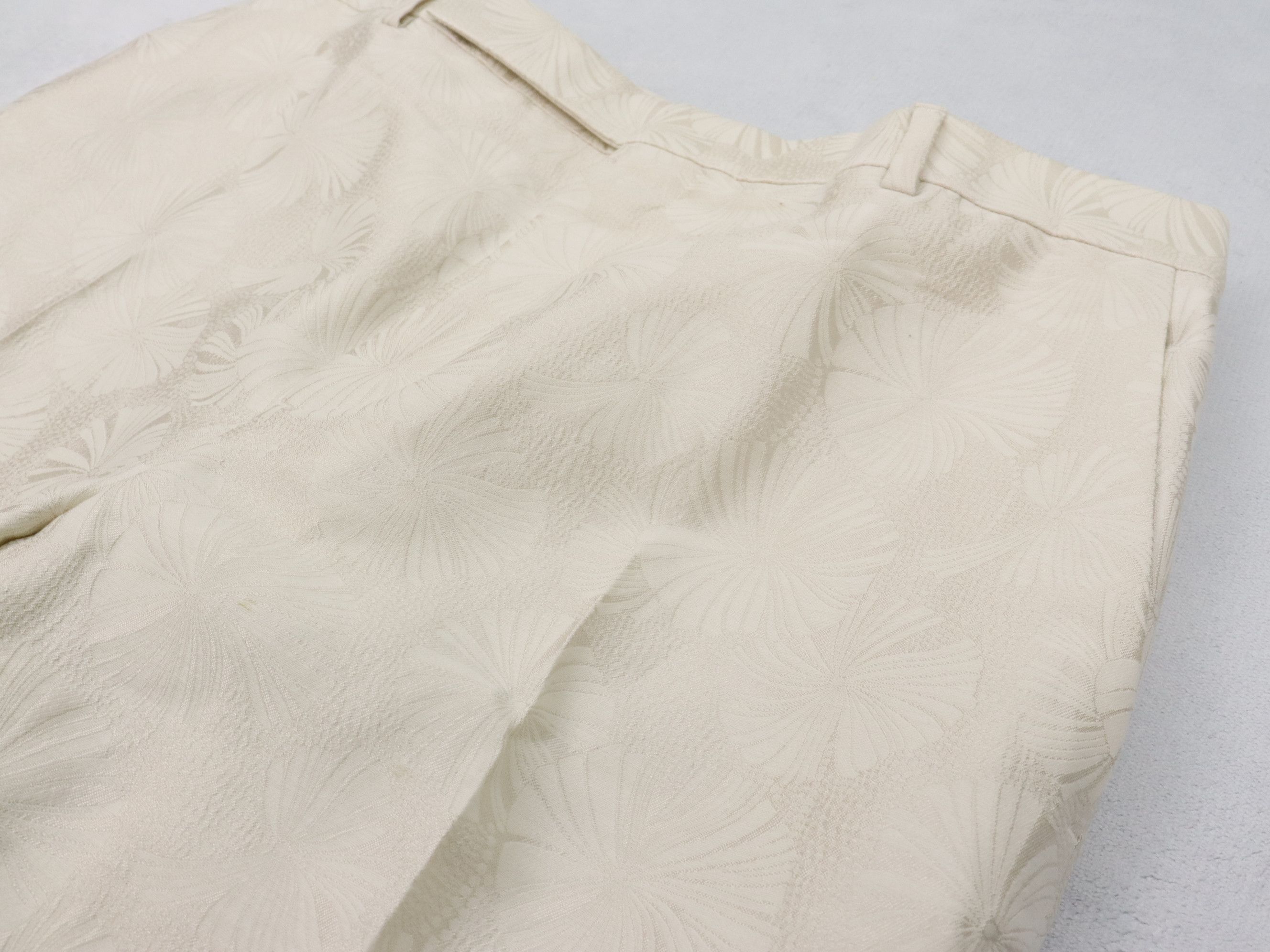 Saint Laurent Paris SS21 Parasol Jacquard Wool & Silk Slim Men's Pants Size US 31 - 7 Thumbnail