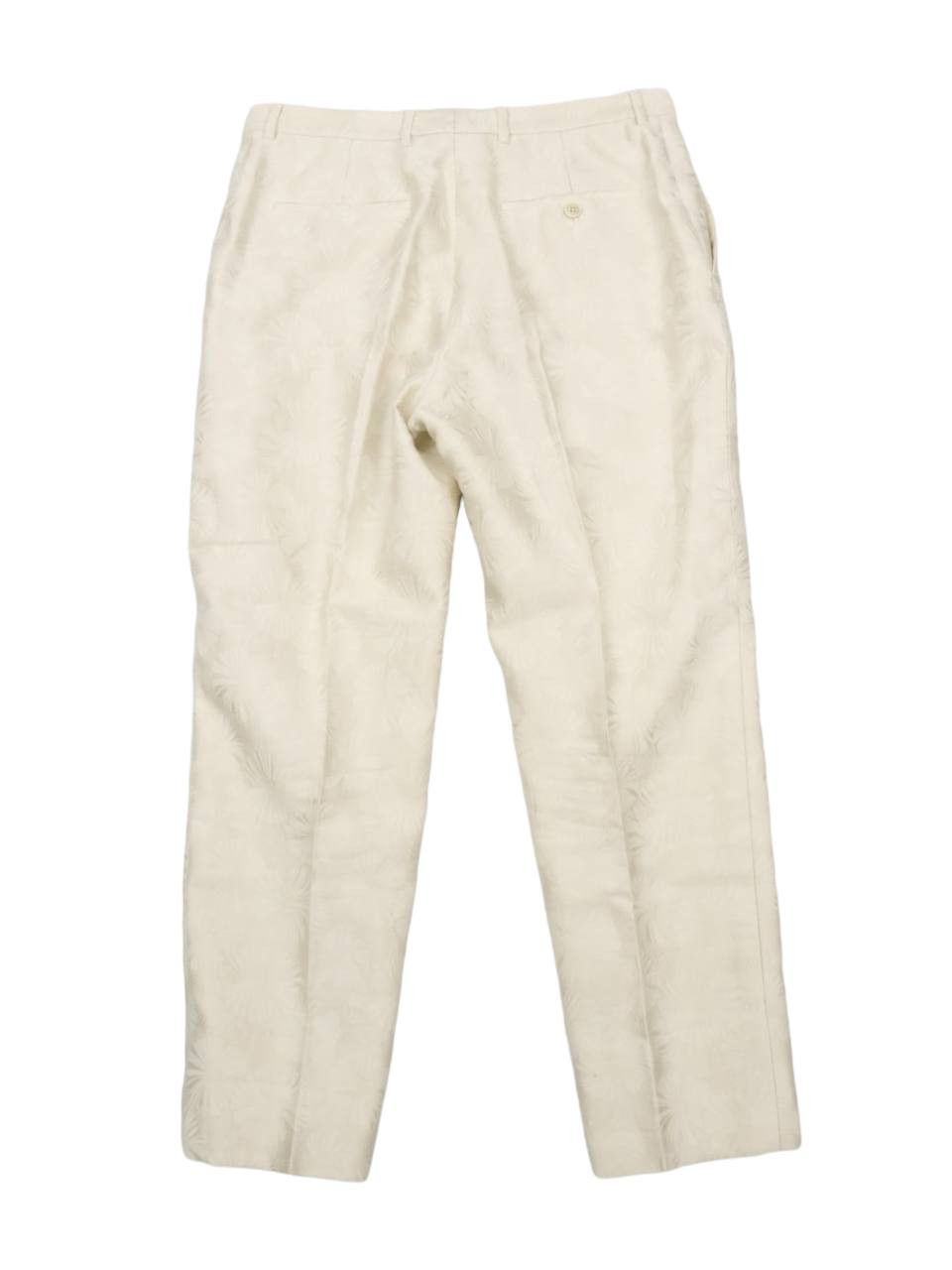 Saint Laurent Paris SS21 Parasol Jacquard Wool & Silk Slim Men's Pants Size US 31 - 5 Thumbnail