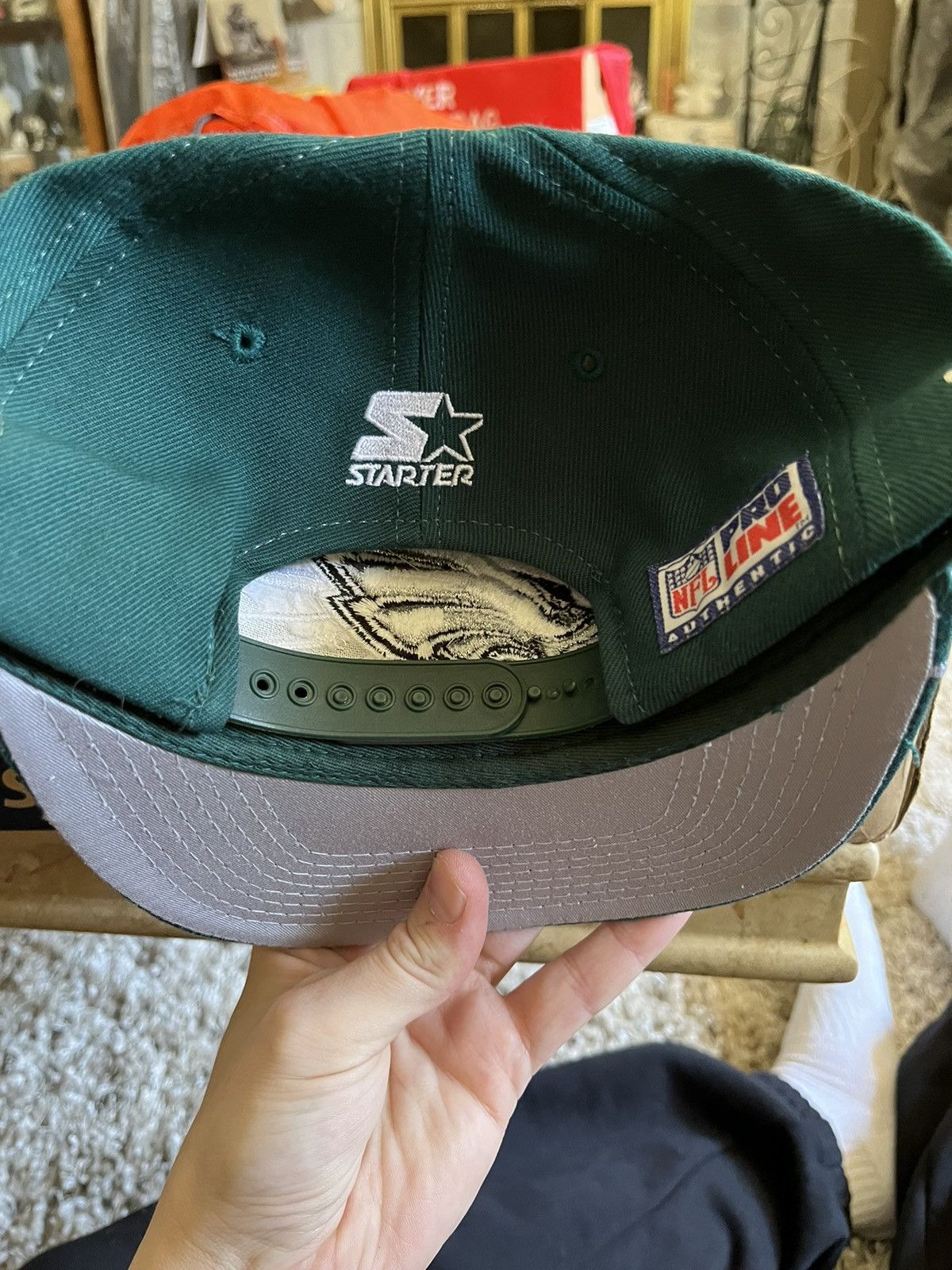 Apex One × Pro Line Philadelphia Eagles NFL Vintage Snapback Shatter Hat Size ONE SIZE - 4 Thumbnail