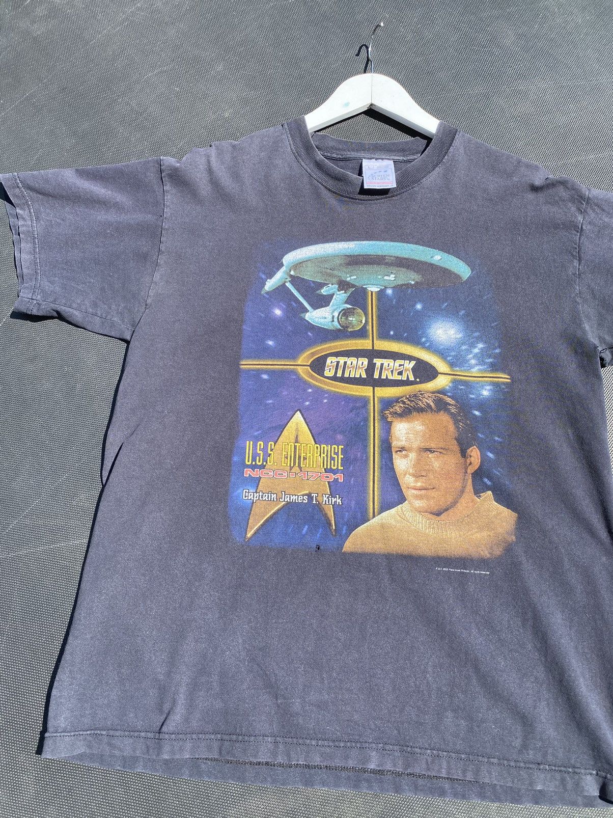 Band Tees × Vintage Vintage 2000s STAR TREK JOHN KIRK FADED TEE Size US L / EU 52-54 / 3 - 5 Thumbnail